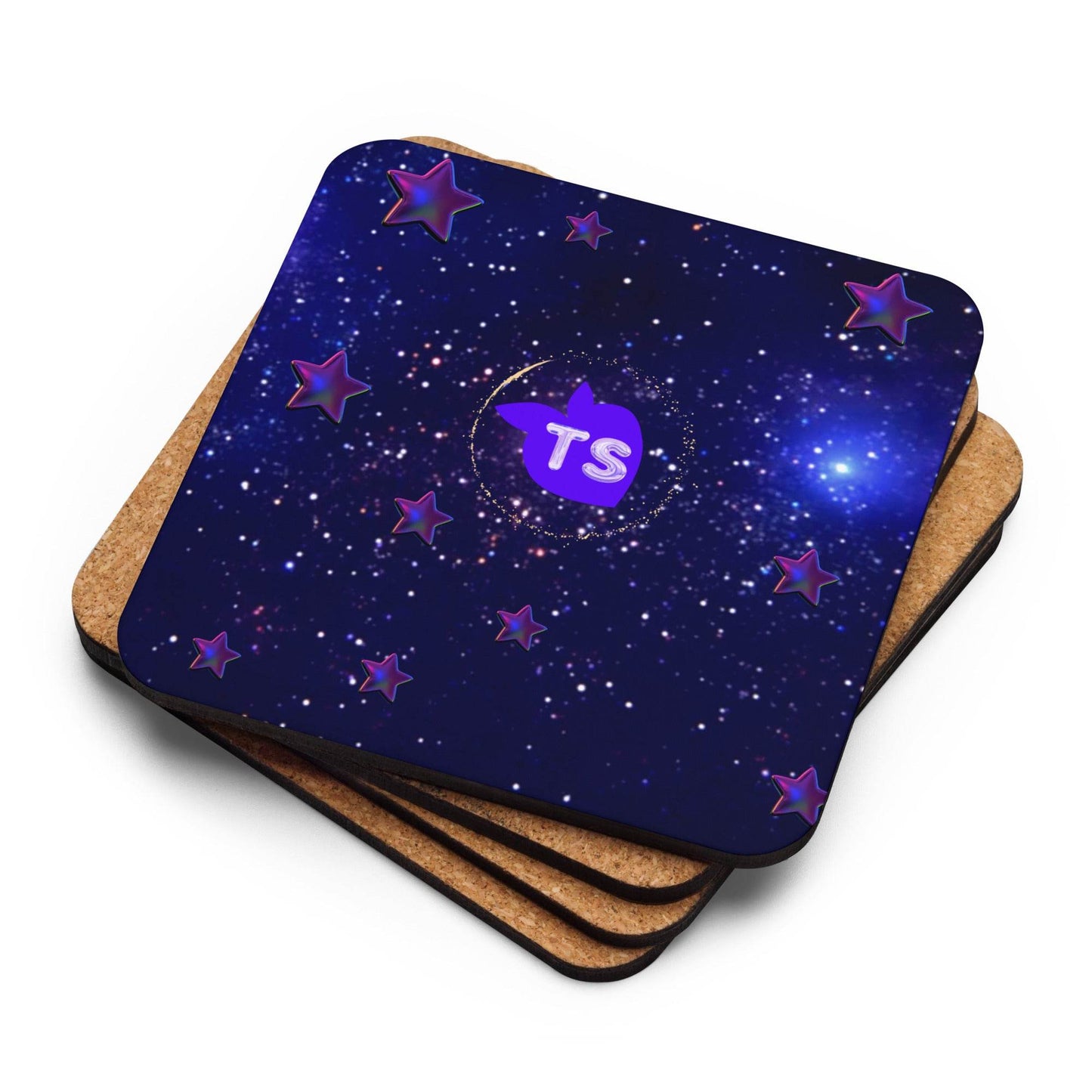 tsgabrielle • Édition Spatiale • Cork-Back Coaster • 3.74″×3.74″ - tsgabrielle