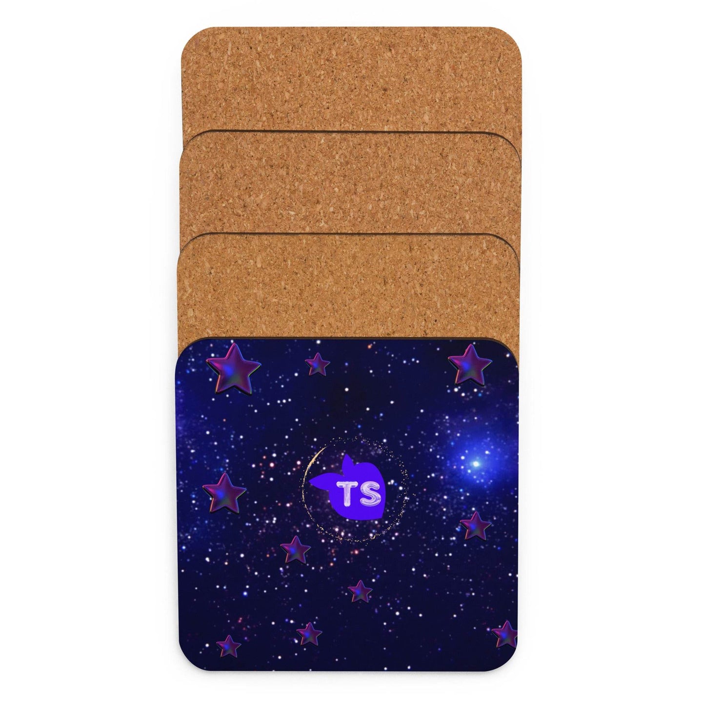 tsgabrielle • Édition Spatiale • Cork-Back Coaster • 3.74″×3.74″ - tsgabrielle