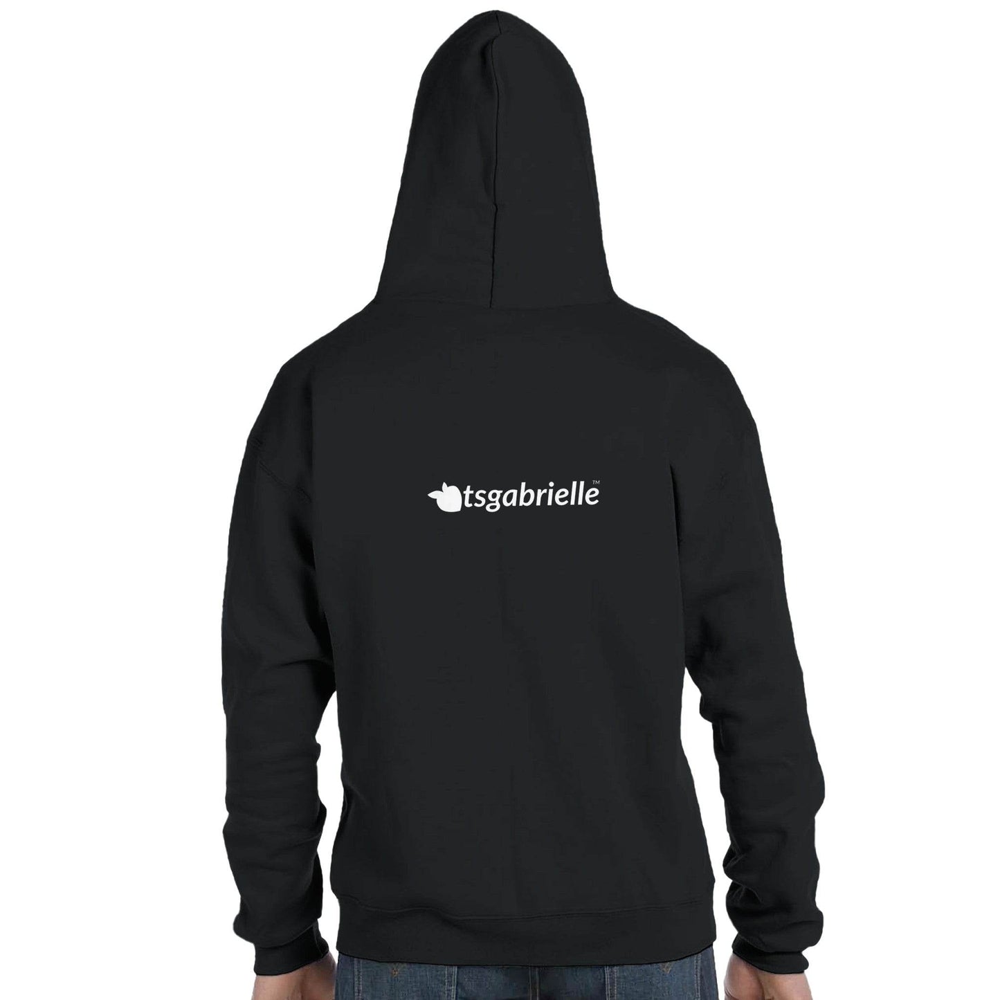 Champion® by tsgabrielle • Men's • Pride 2025 • Powerblend Zip Hood • Black - tsgabrielle