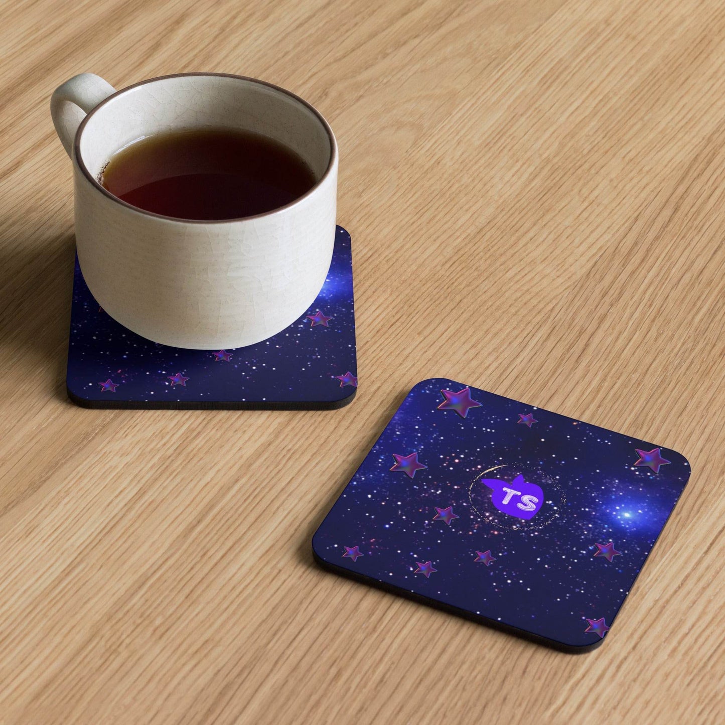 tsgabrielle • Édition Spatiale • Cork-Back Coaster • 3.74″×3.74″ - tsgabrielle