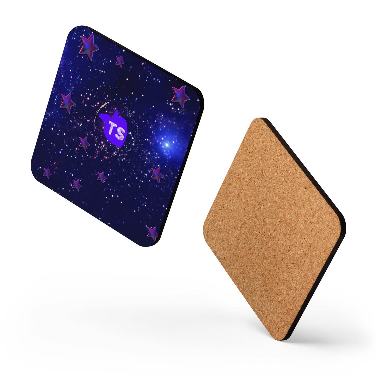 tsgabrielle • Édition Spatiale • Cork-Back Coaster • 3.74″×3.74″ - tsgabrielle