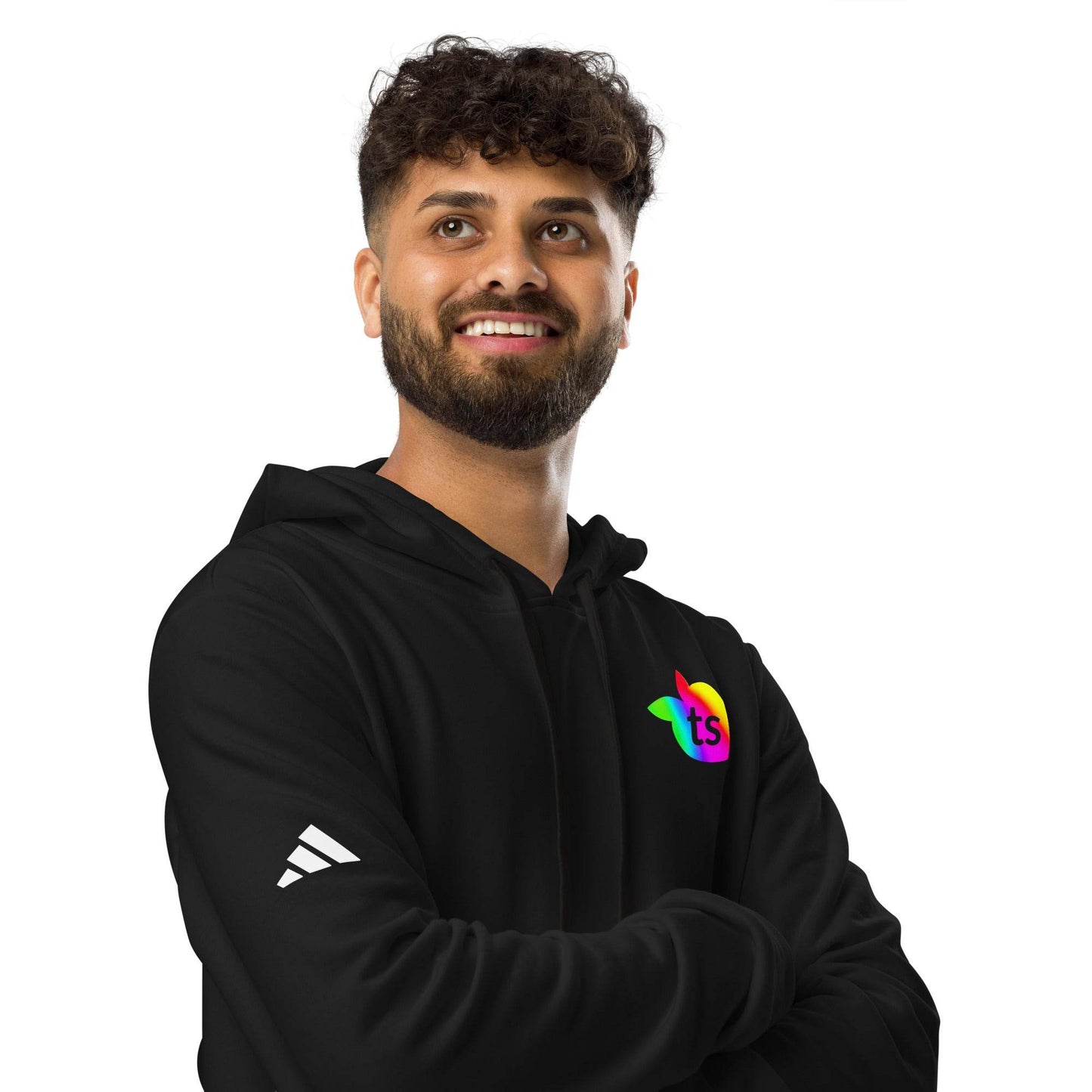 adidas® by tsgabrielle • Pride 2025 • Men's • Fleece Hoodie • Black - tsgabrielle