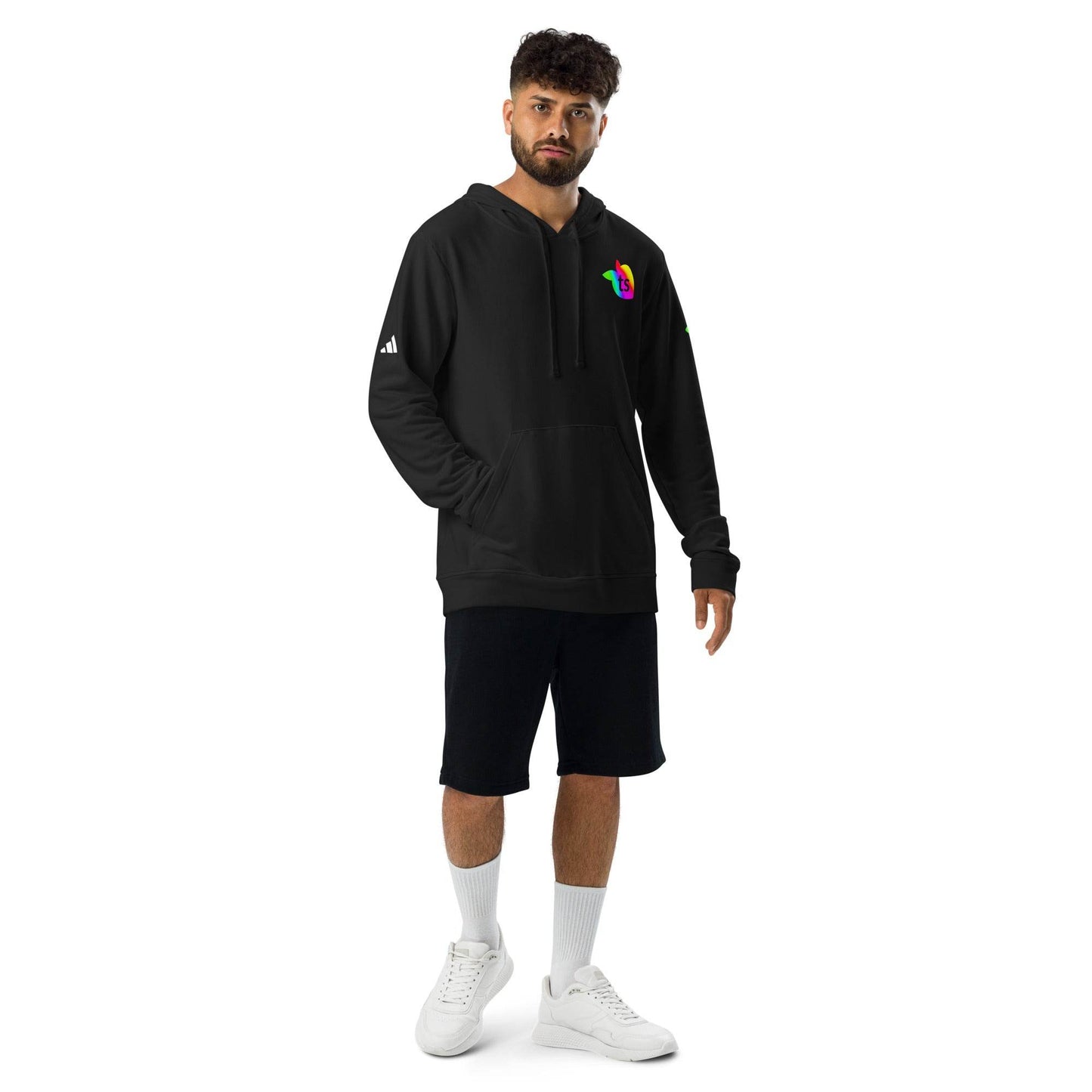 adidas® by tsgabrielle • Pride 2025 • Men's • Fleece Hoodie • Black - tsgabrielle