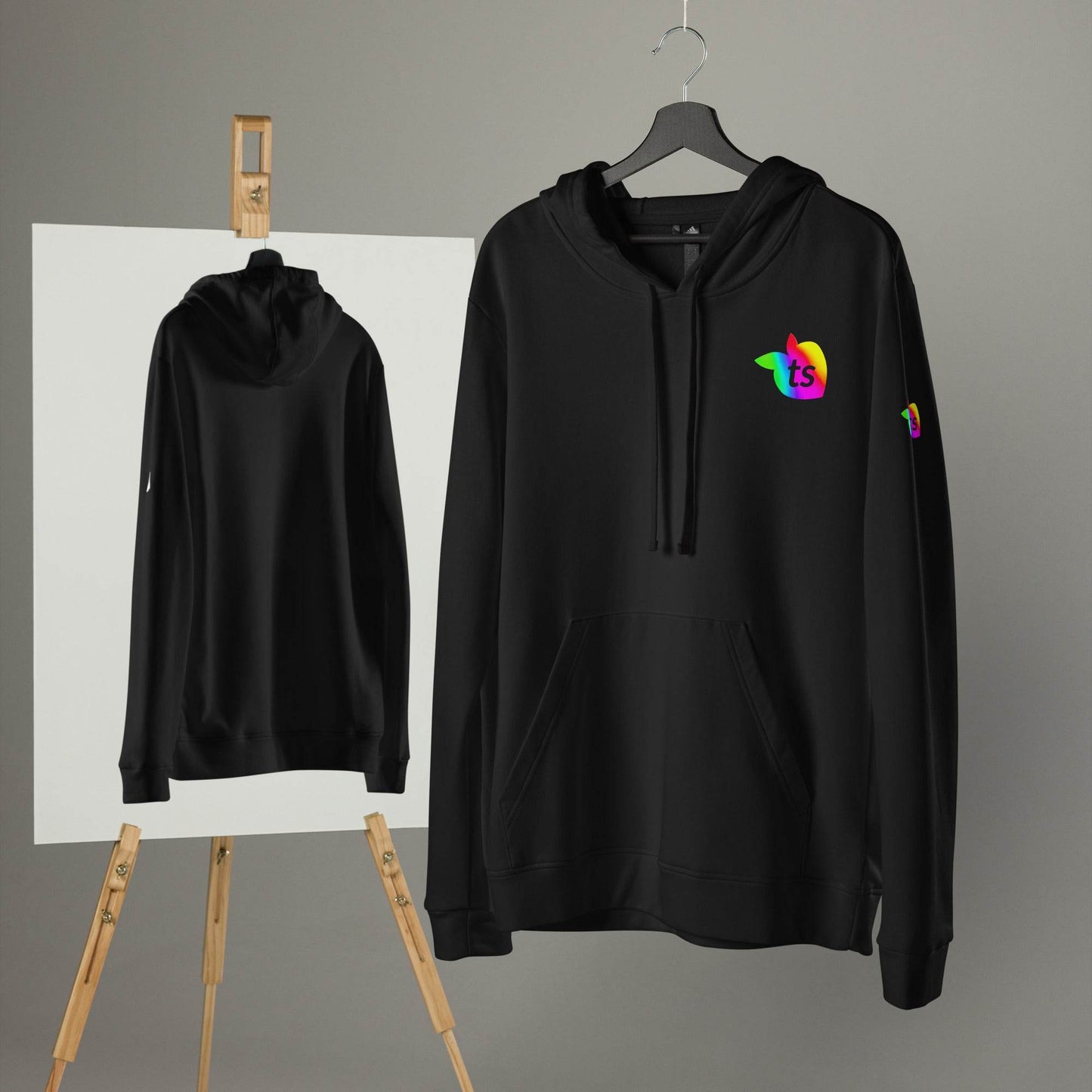 adidas® by tsgabrielle • Pride 2025 • Men's • Fleece Hoodie • Black - tsgabrielle