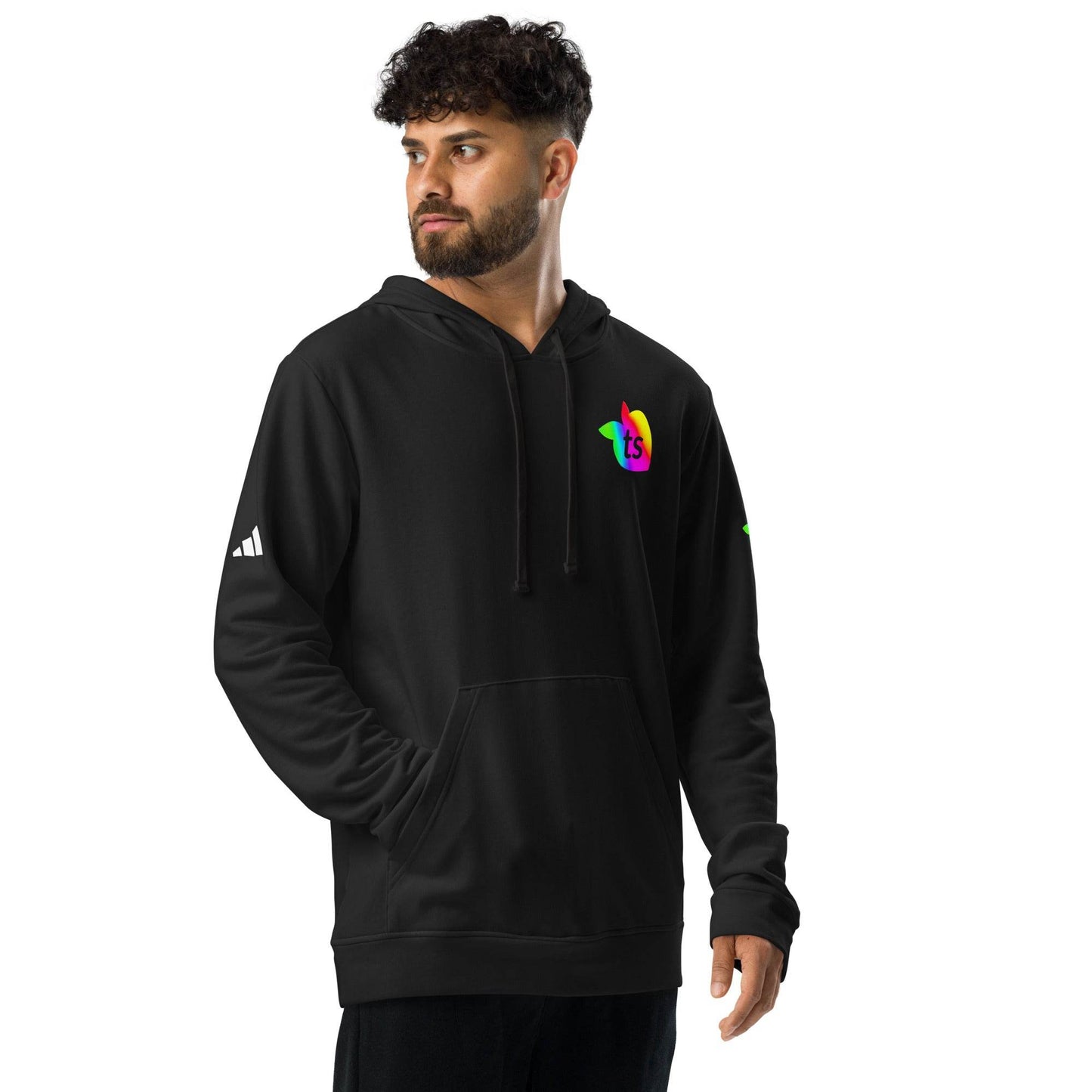 adidas® by tsgabrielle • Pride 2025 • Men's • Fleece Hoodie • Black - tsgabrielle