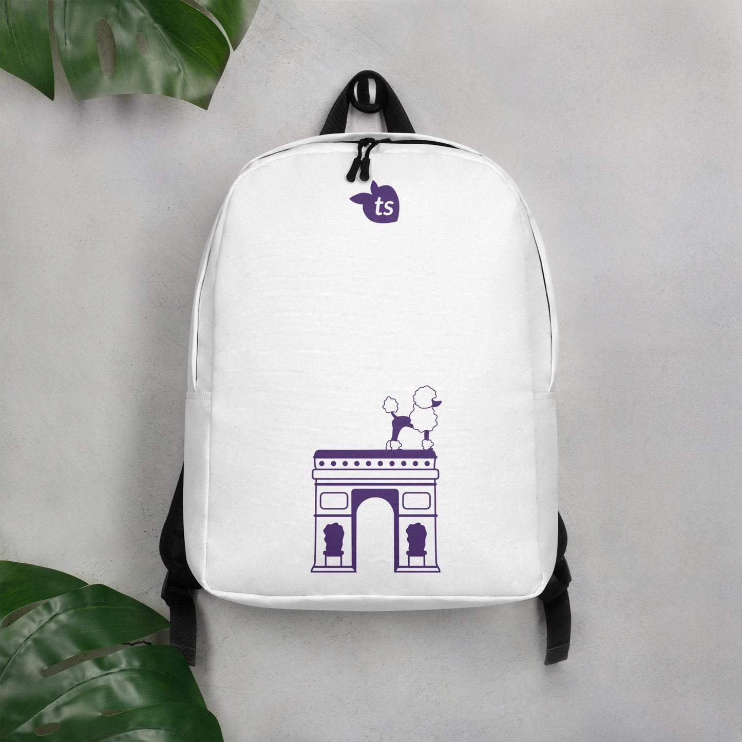 tsgabrielle • Paris - Arc de Triomphe • Minimalist Backpack • White - tsgabrielle