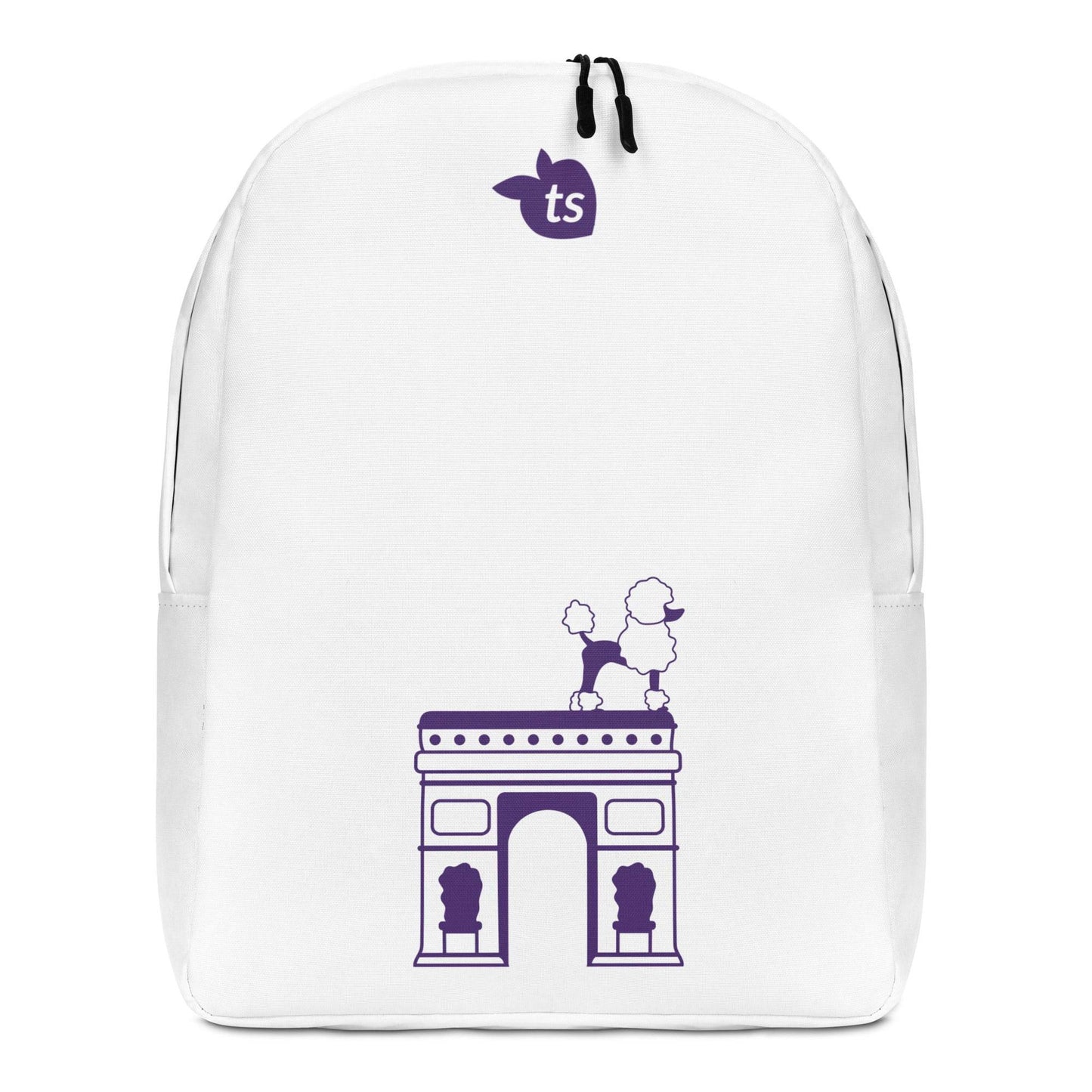 tsgabrielle • Paris - Arc de Triomphe • Minimalist Backpack • White - tsgabrielle