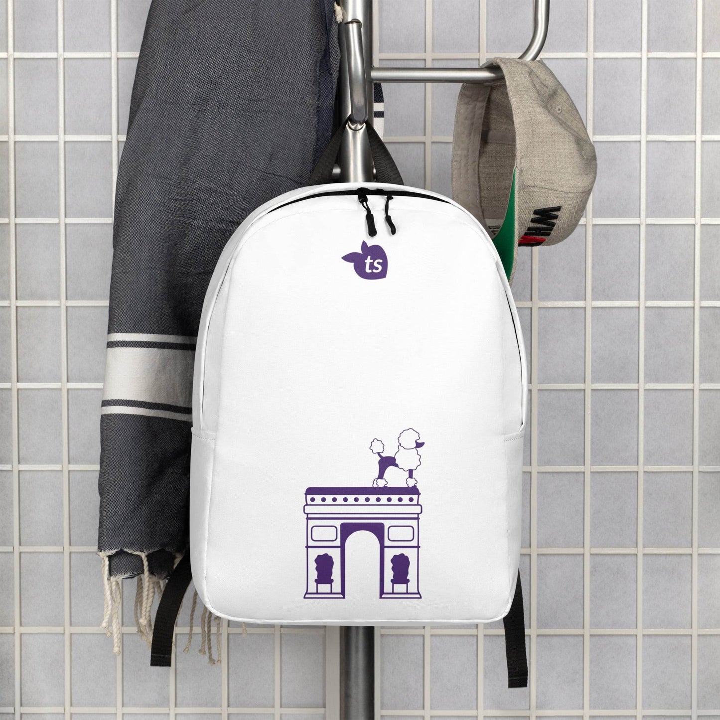 tsgabrielle • Paris - Arc de Triomphe • Minimalist Backpack • White - tsgabrielle