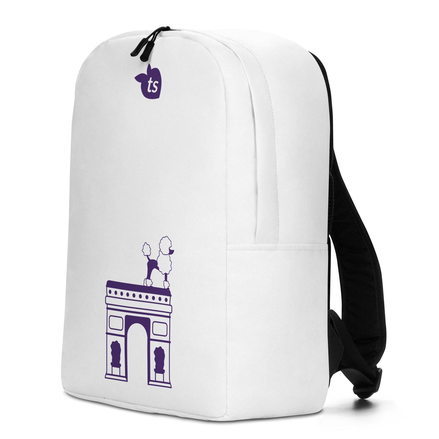 tsgabrielle • Paris - Arc de Triomphe • Minimalist Backpack • White - tsgabrielle