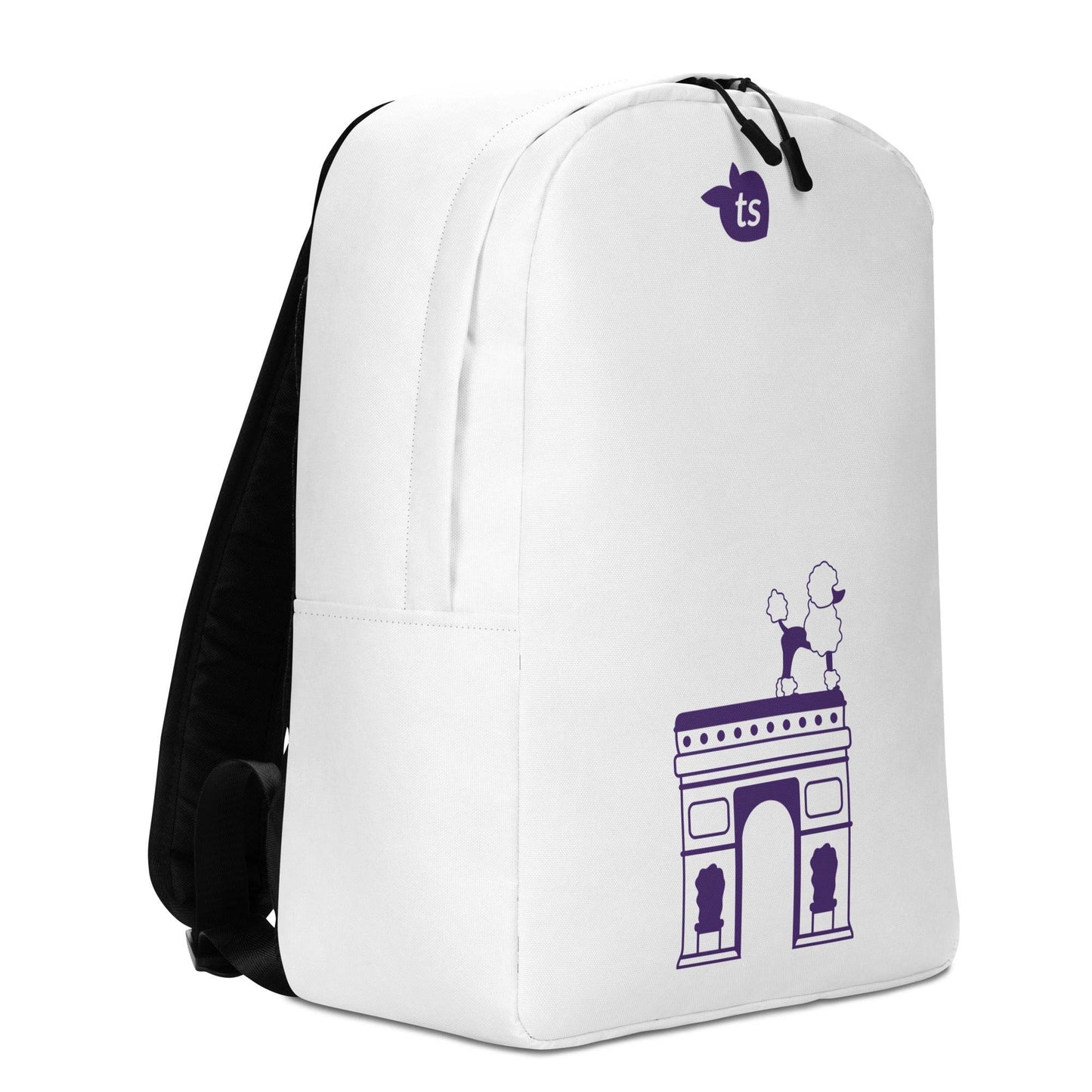 tsgabrielle • Paris - Arc de Triomphe • Minimalist Backpack • White - tsgabrielle