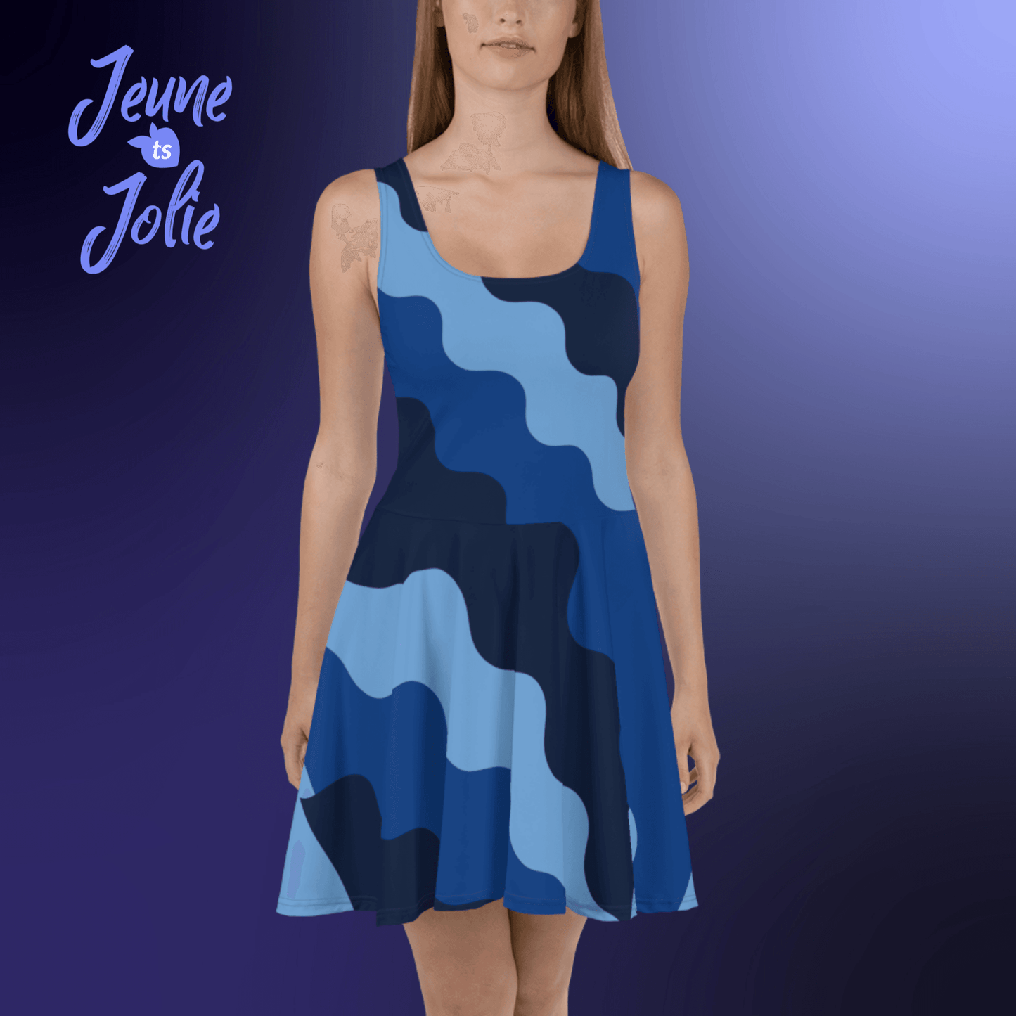 tsgabrielle • Trans / Women's • Jeune & Jolie •Skater Dress • Blue - tsgabrielle