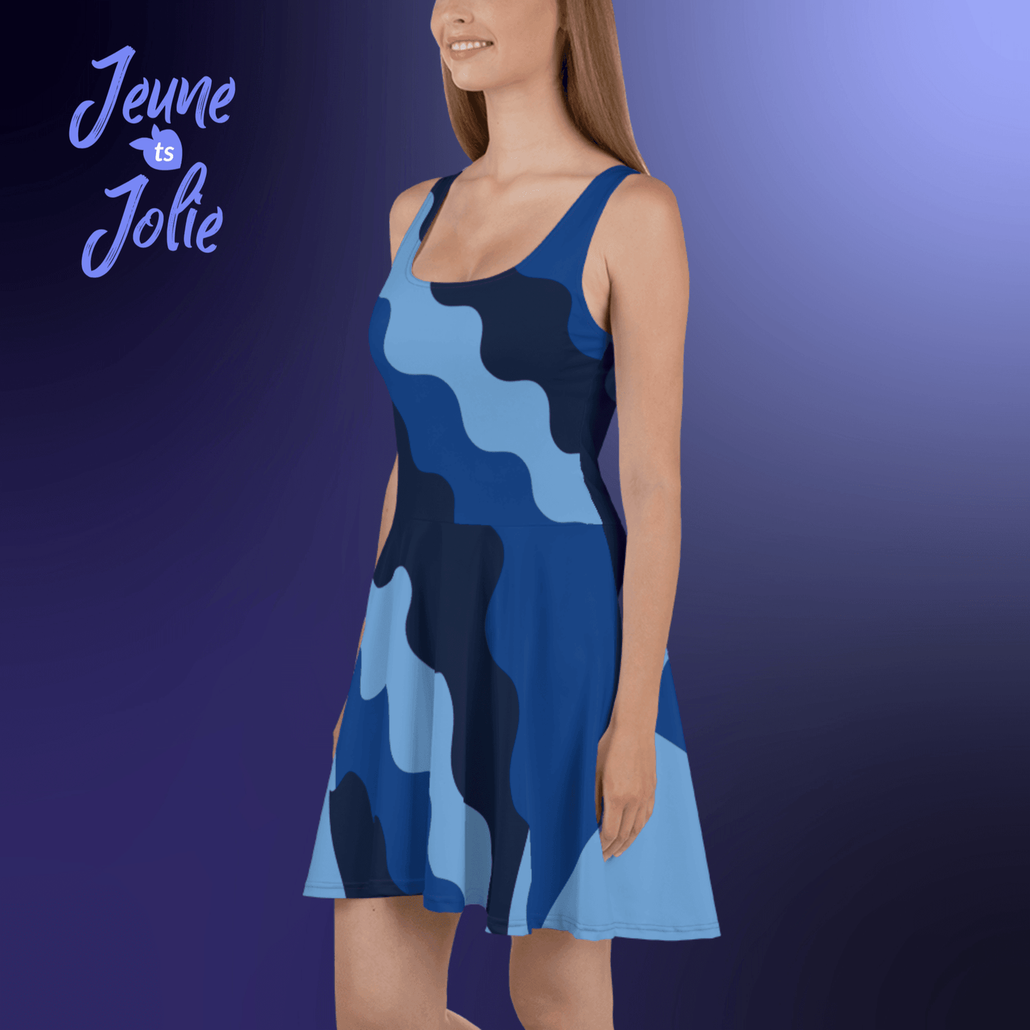 tsgabrielle • Trans / Women's • Jeune & Jolie •Skater Dress • Blue - tsgabrielle