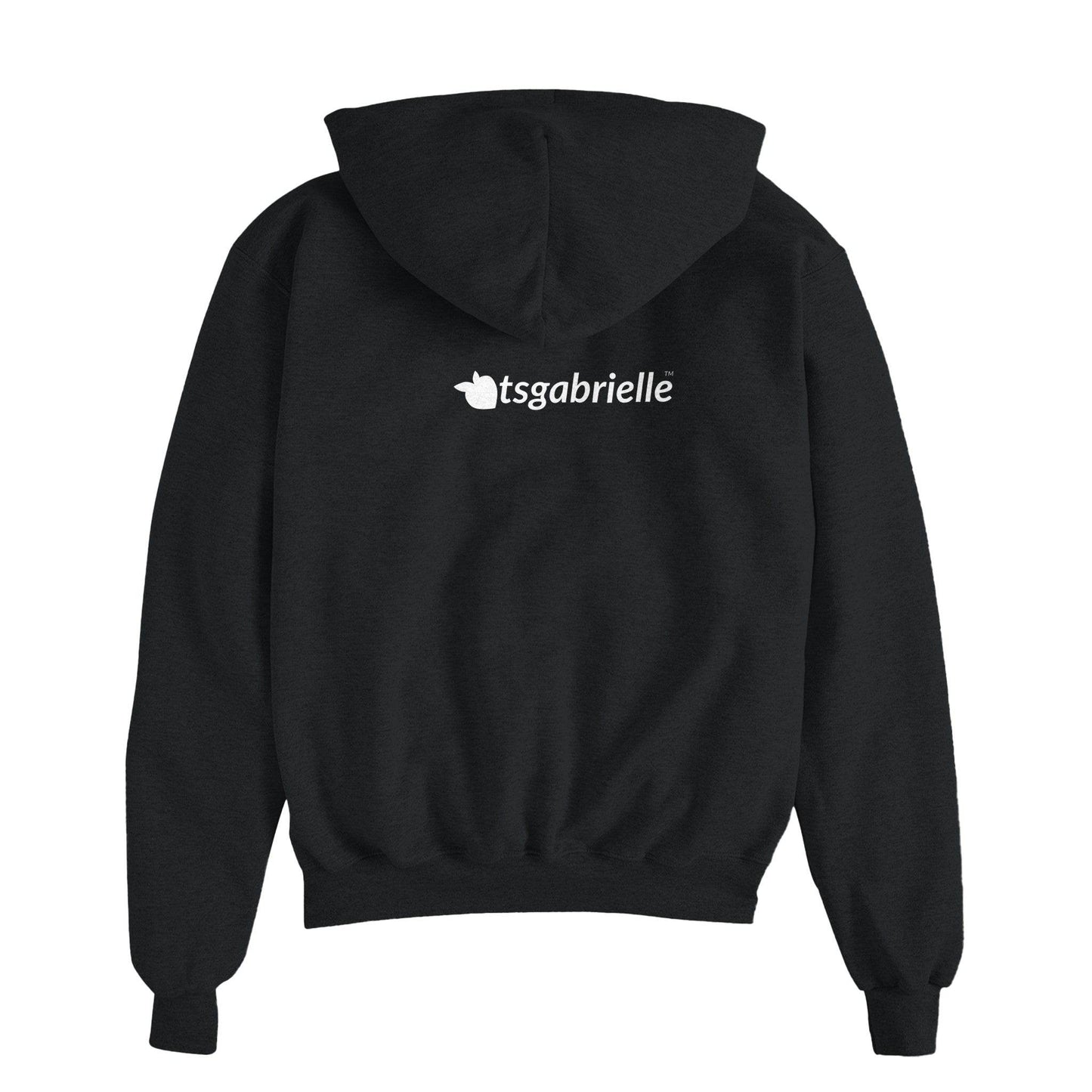 Champion® by tsgabrielle • Men's • Pride 2025 • Powerblend Zip Hood • Black - tsgabrielle