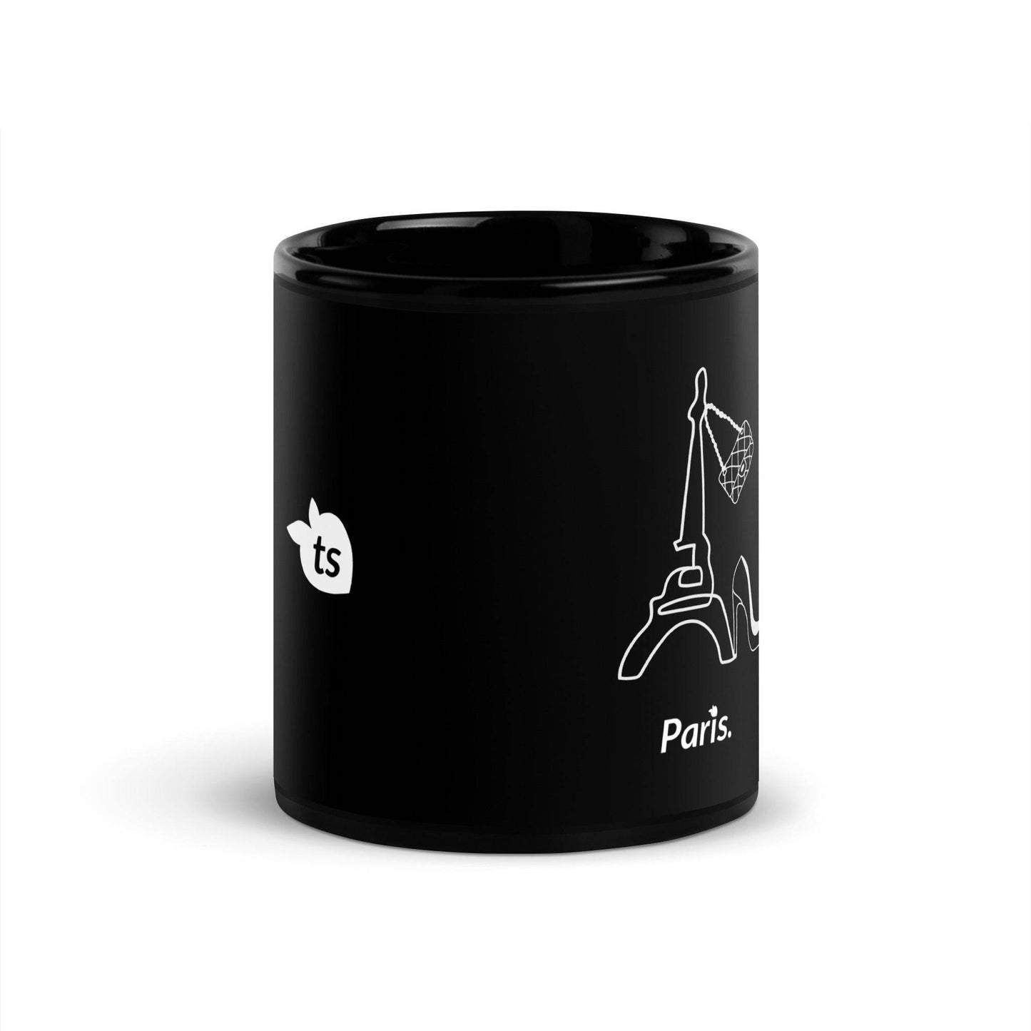 tsgabrielle • Paris • Glossy Mug • Black • Ceramic • 2 Sizes - tsgabrielle