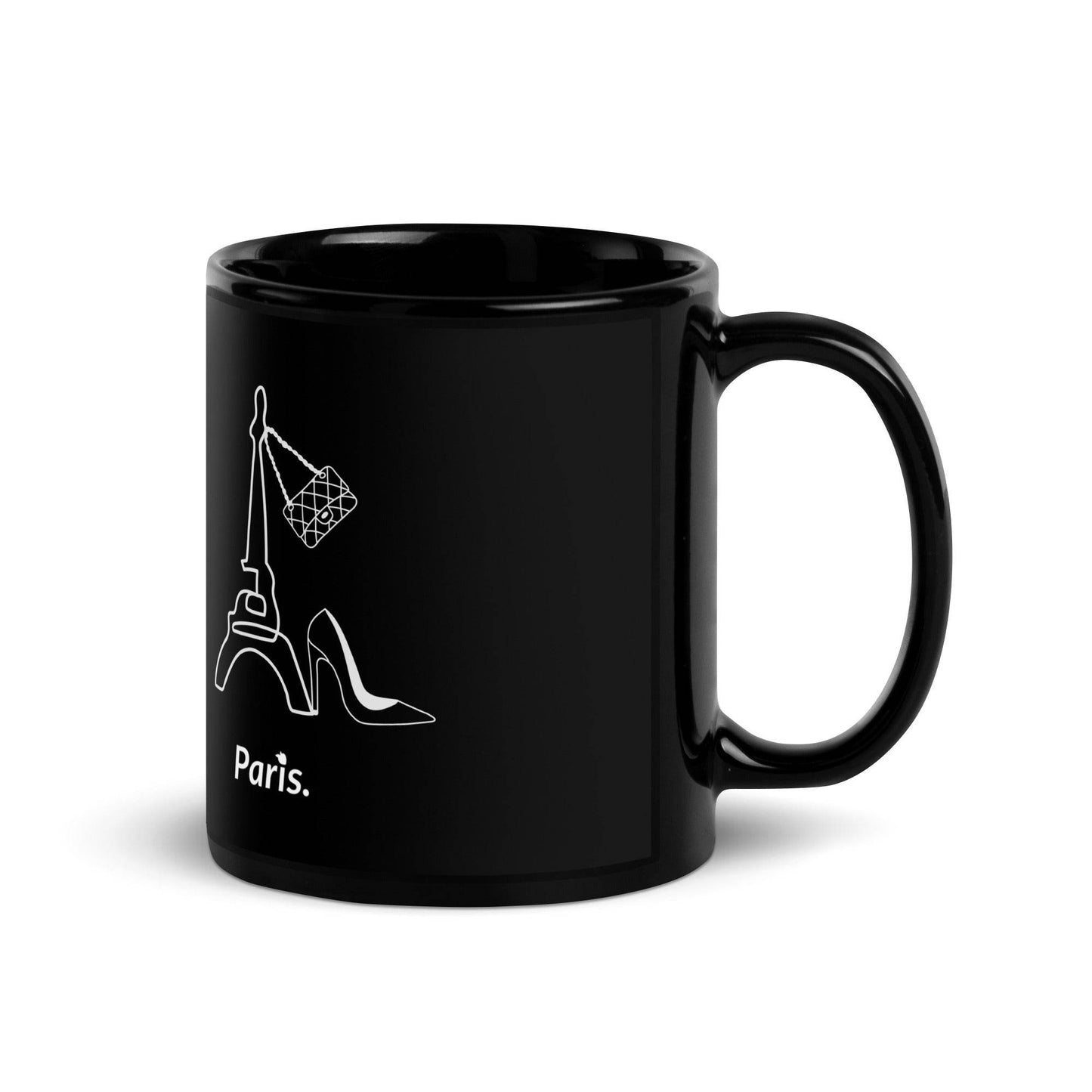 tsgabrielle • Paris • Glossy Mug • Black • Ceramic • 2 Sizes - tsgabrielle