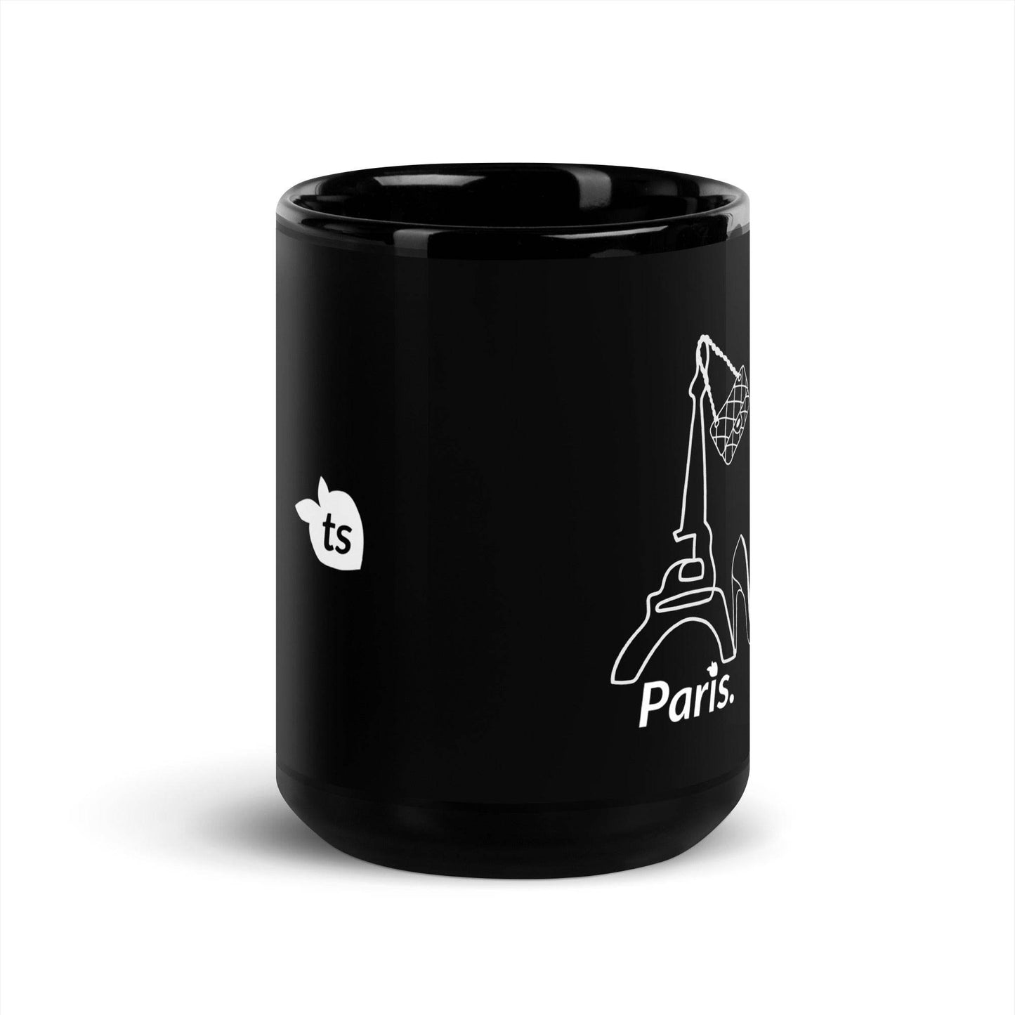 tsgabrielle • Paris • Glossy Mug • Black • Ceramic • 2 Sizes - tsgabrielle