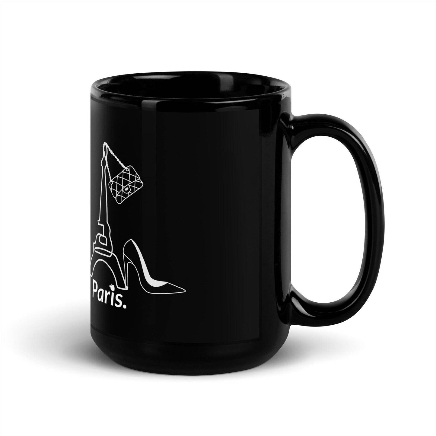 tsgabrielle • Paris • Glossy Mug • Black • Ceramic • 2 Sizes - tsgabrielle