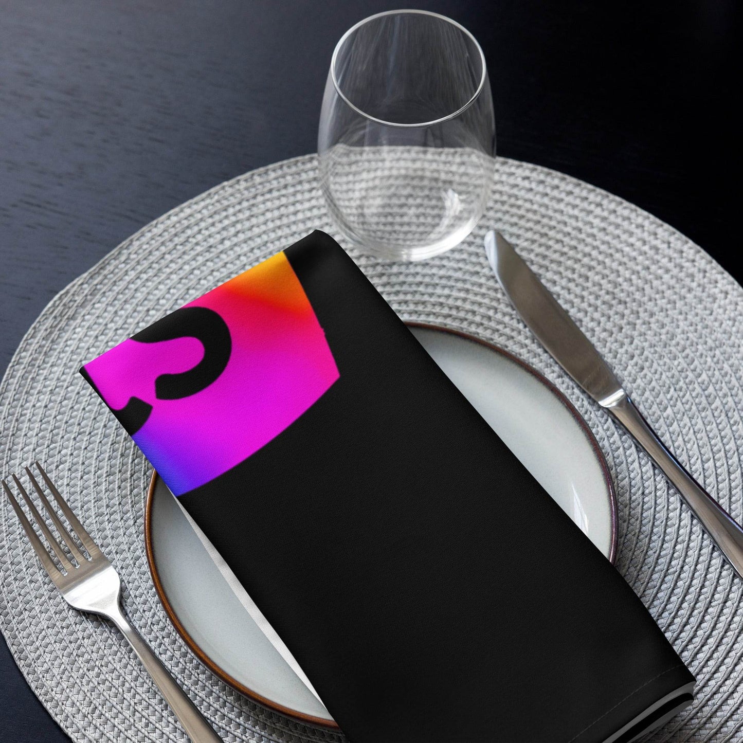 tsgabrielle • Pride 2025 • Cloth Napkin Set • Black - tsgabrielle