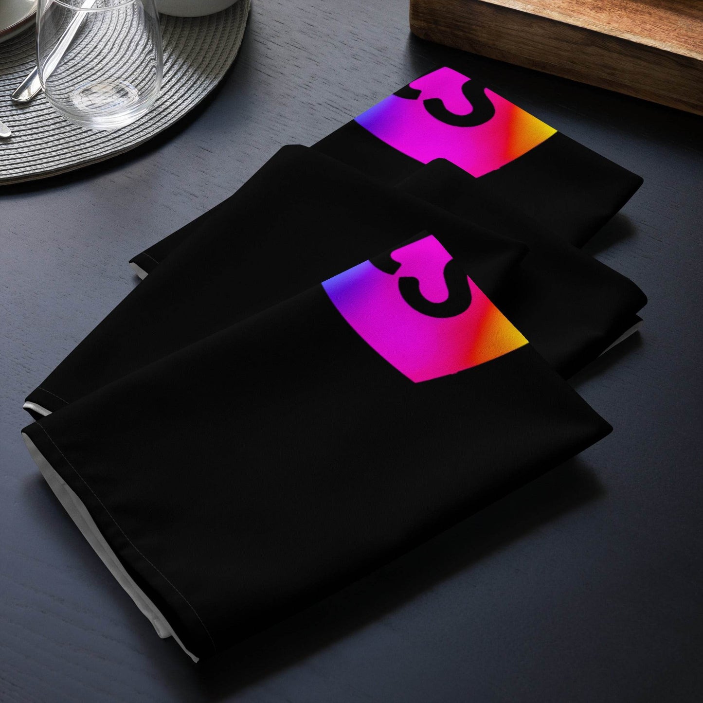 tsgabrielle • Pride 2025 • Cloth Napkin Set • Black - tsgabrielle
