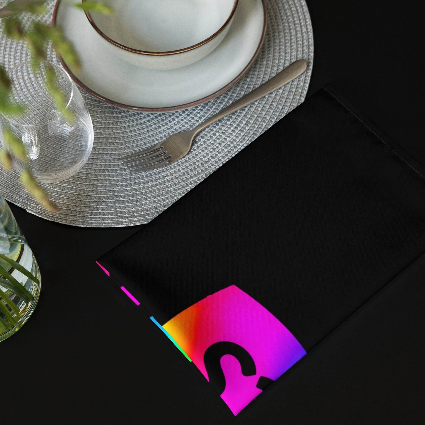 tsgabrielle • Pride 2025 • Cloth Napkin Set • Black - tsgabrielle