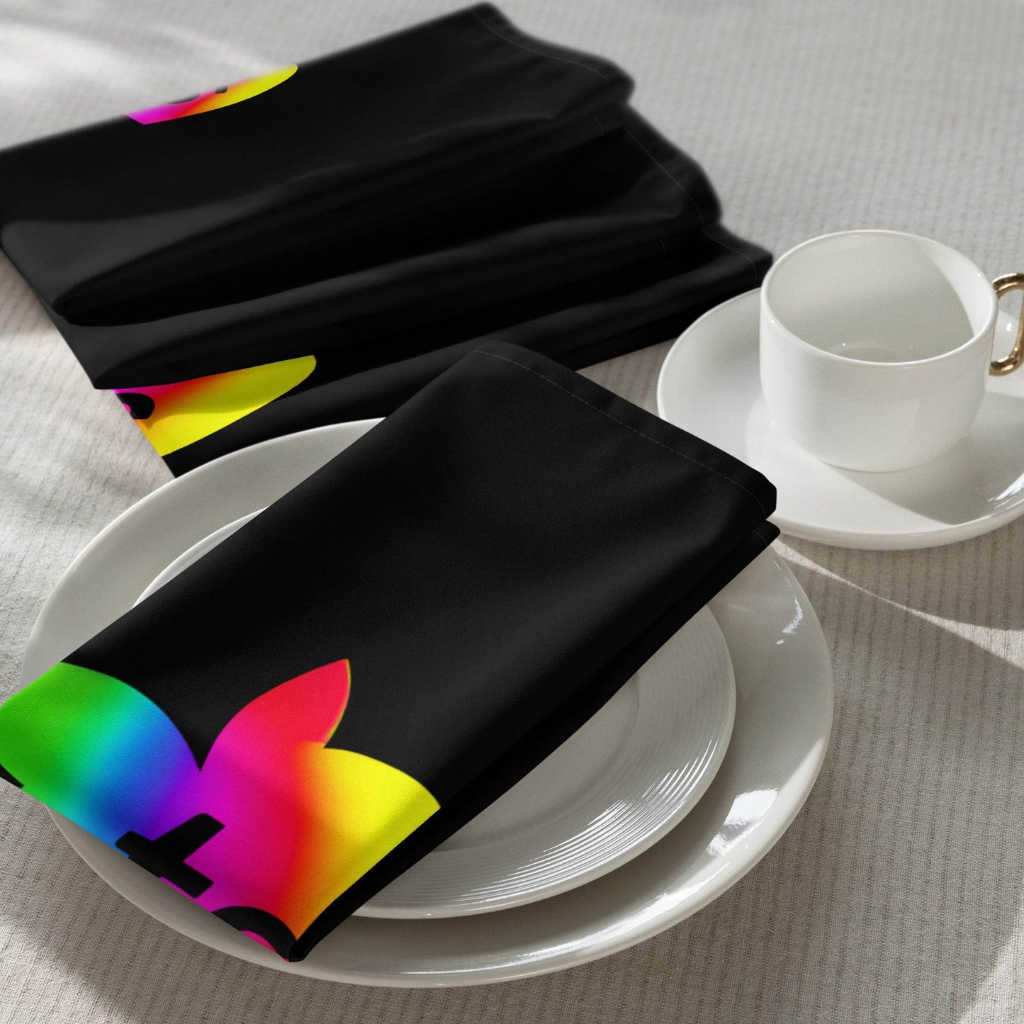 tsgabrielle • Pride 2025 • Cloth Napkin Set • Black - tsgabrielle