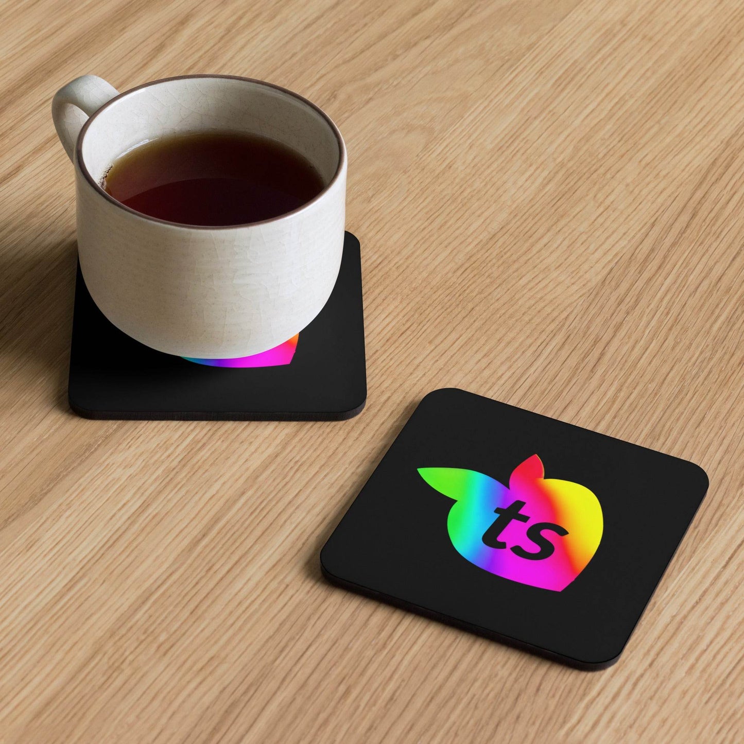 tsgabrielle • Pride 2025 • Cork-Back Coaster • 3.74″×3.74″ - tsgabrielle