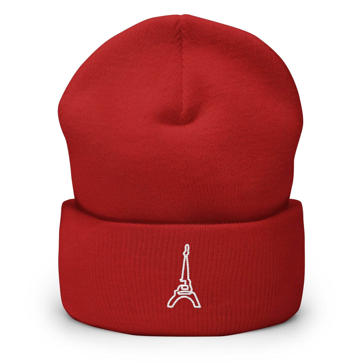 tsgabrielle • Paris - La Tour Eiffel • Cuffed Beanie Red • Red - tsgabrielle