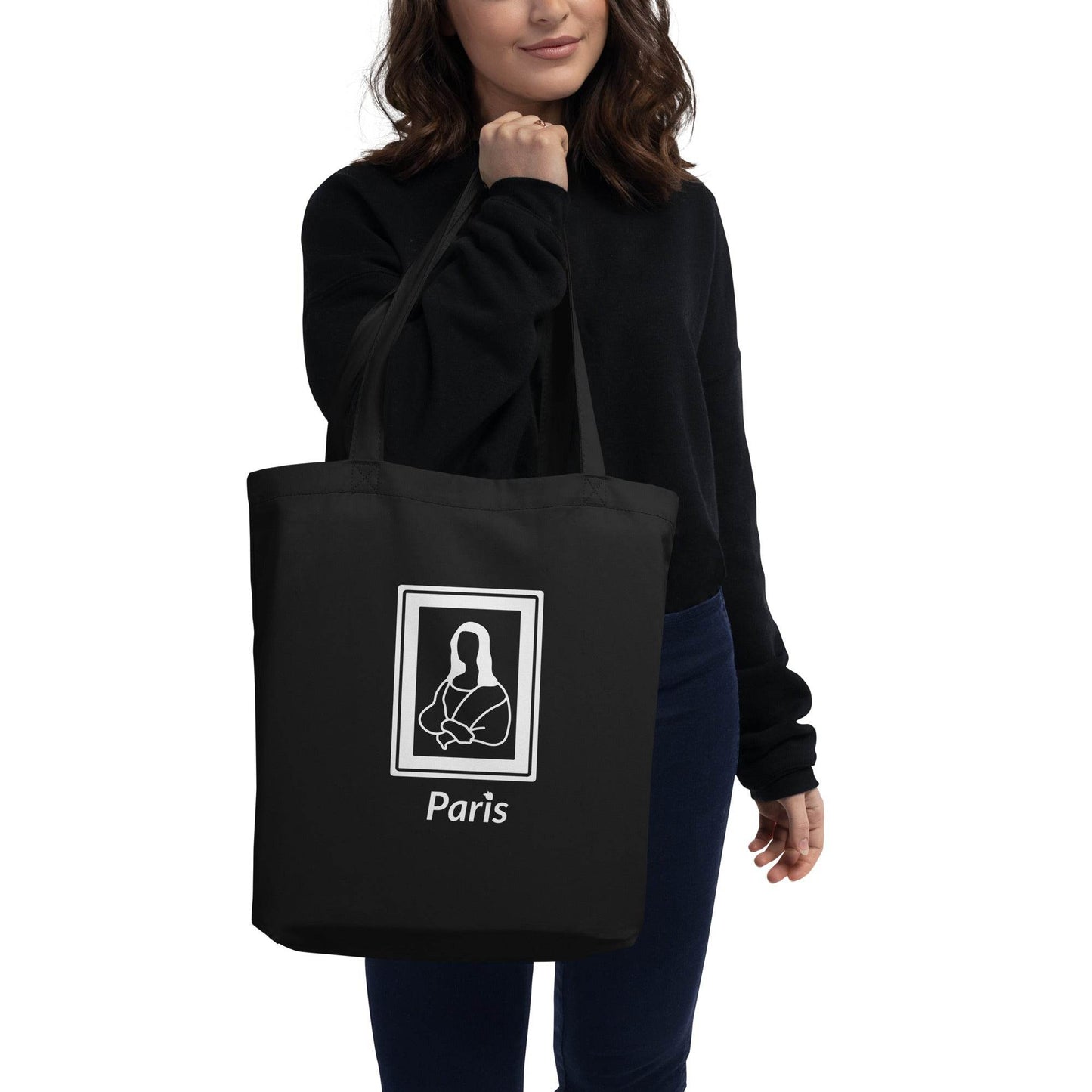 tsgabrielle • Paris - Da Vinci • Tote Bag • Black • Eco-Friendly - tsgabrielle