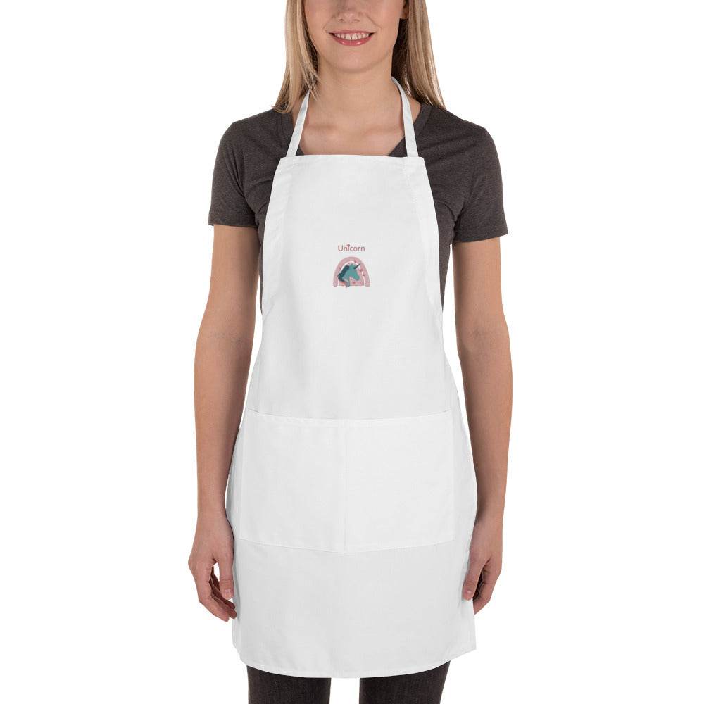 tsgabrielle • Unicorn - Seraphina • Embroidered Apron • White - tsgabrielle