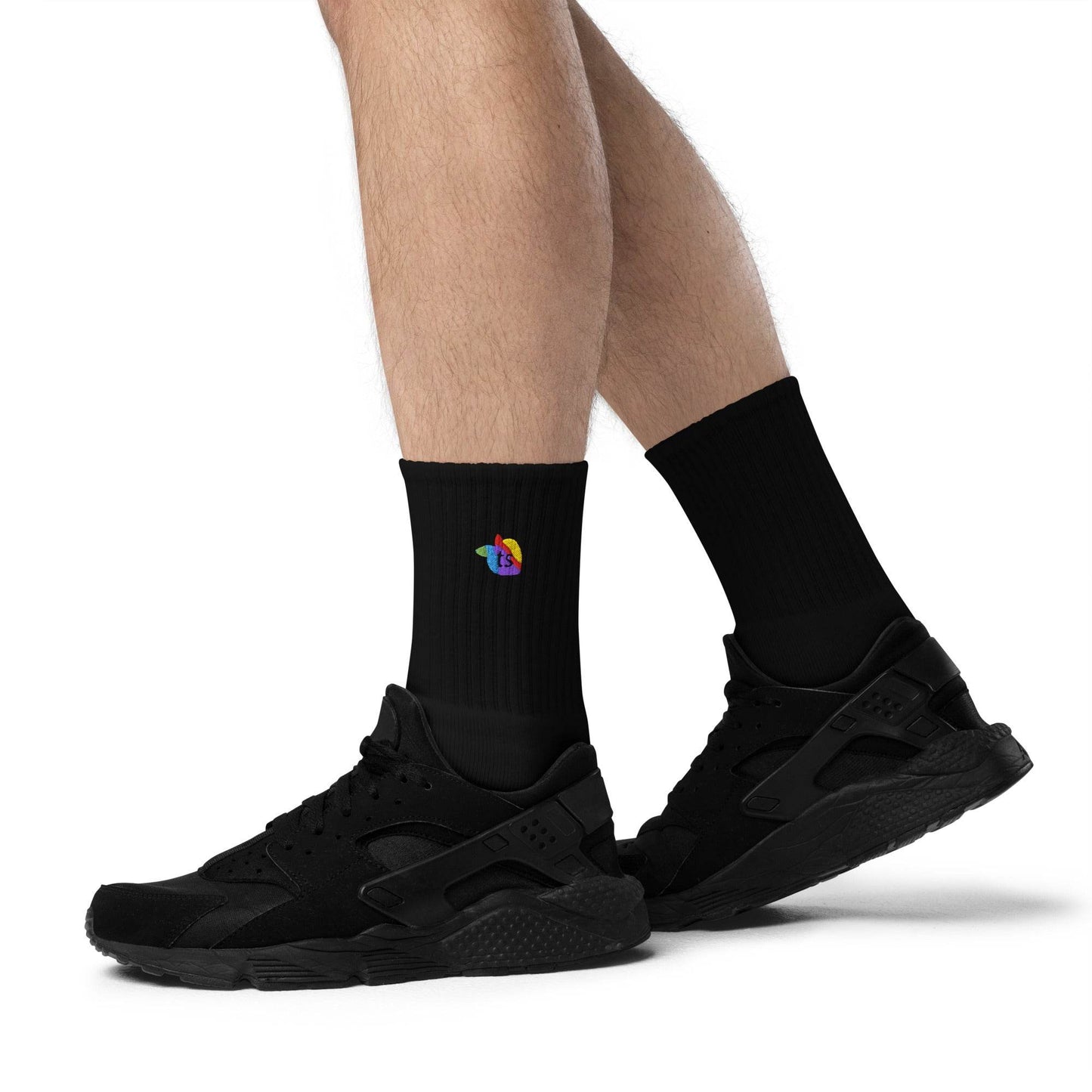tsgabrielle • Pride 2025 • Embroidered Socks • Black - tsgabrielle