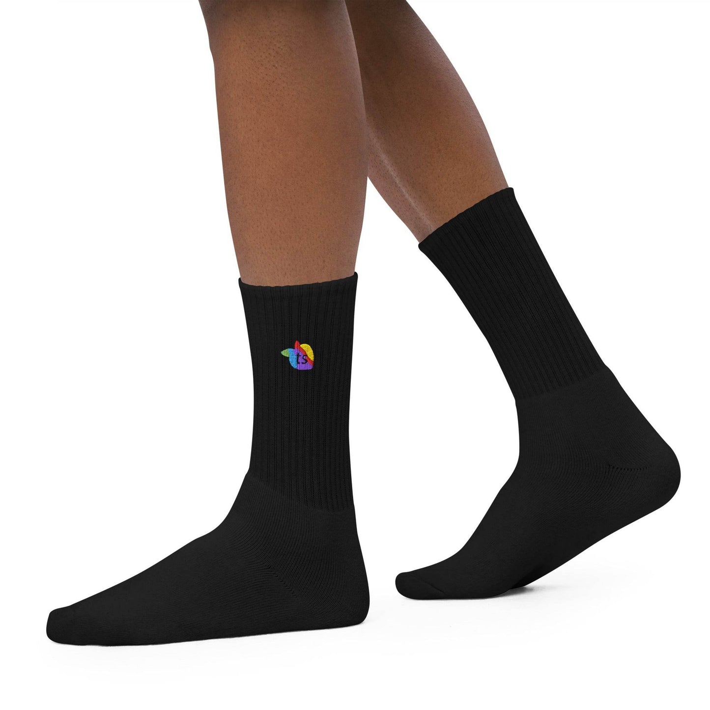 tsgabrielle • Pride 2025 • Embroidered Socks • Black - tsgabrielle