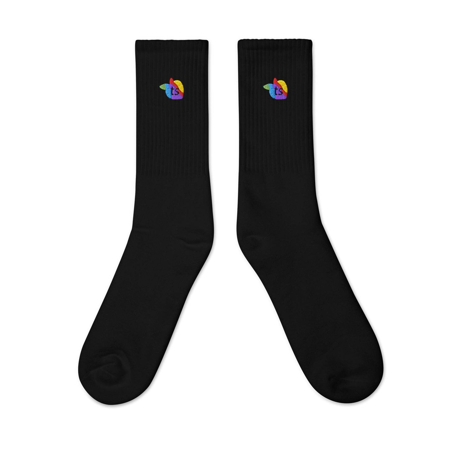 tsgabrielle • Pride 2025 • Embroidered Socks • Black - tsgabrielle