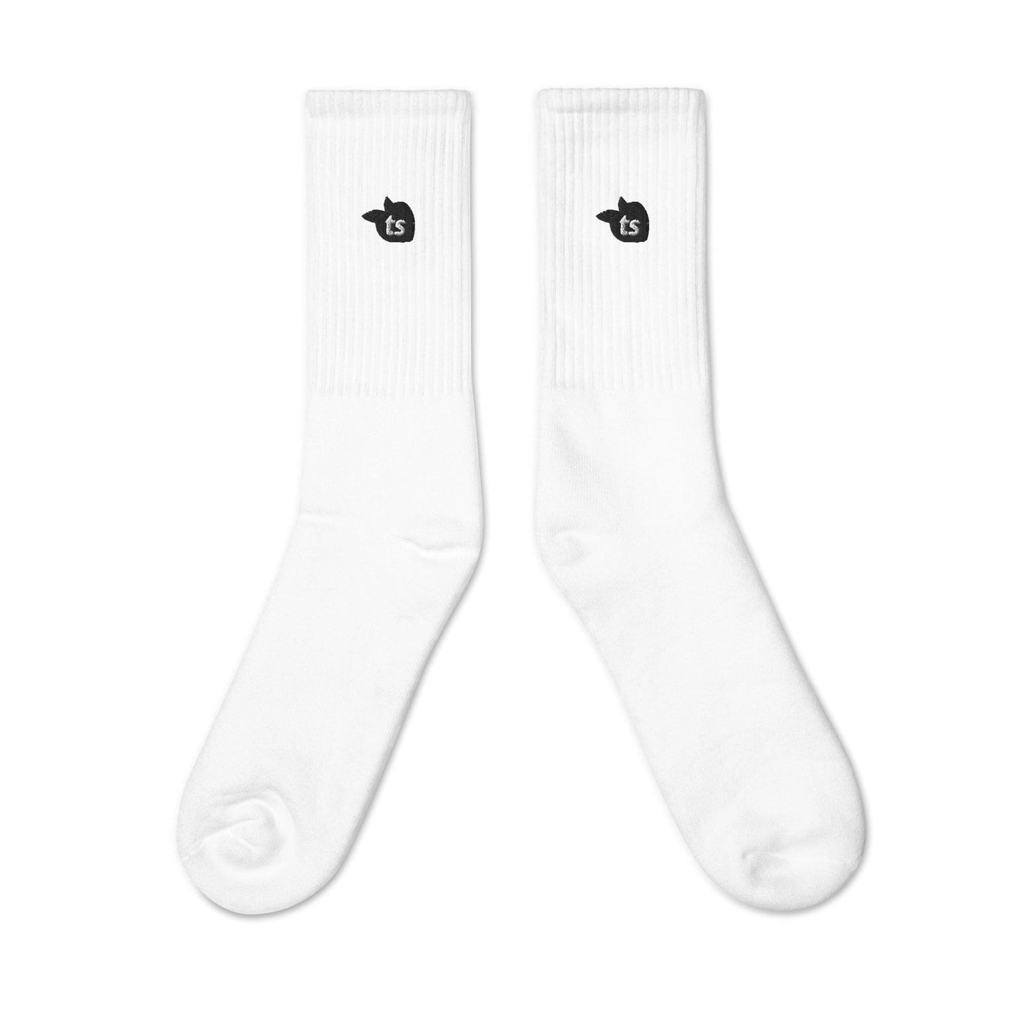 tsgabrielle • Trans / Women's • Embroidered Socks • White • 2 Sizes - tsgabrielle