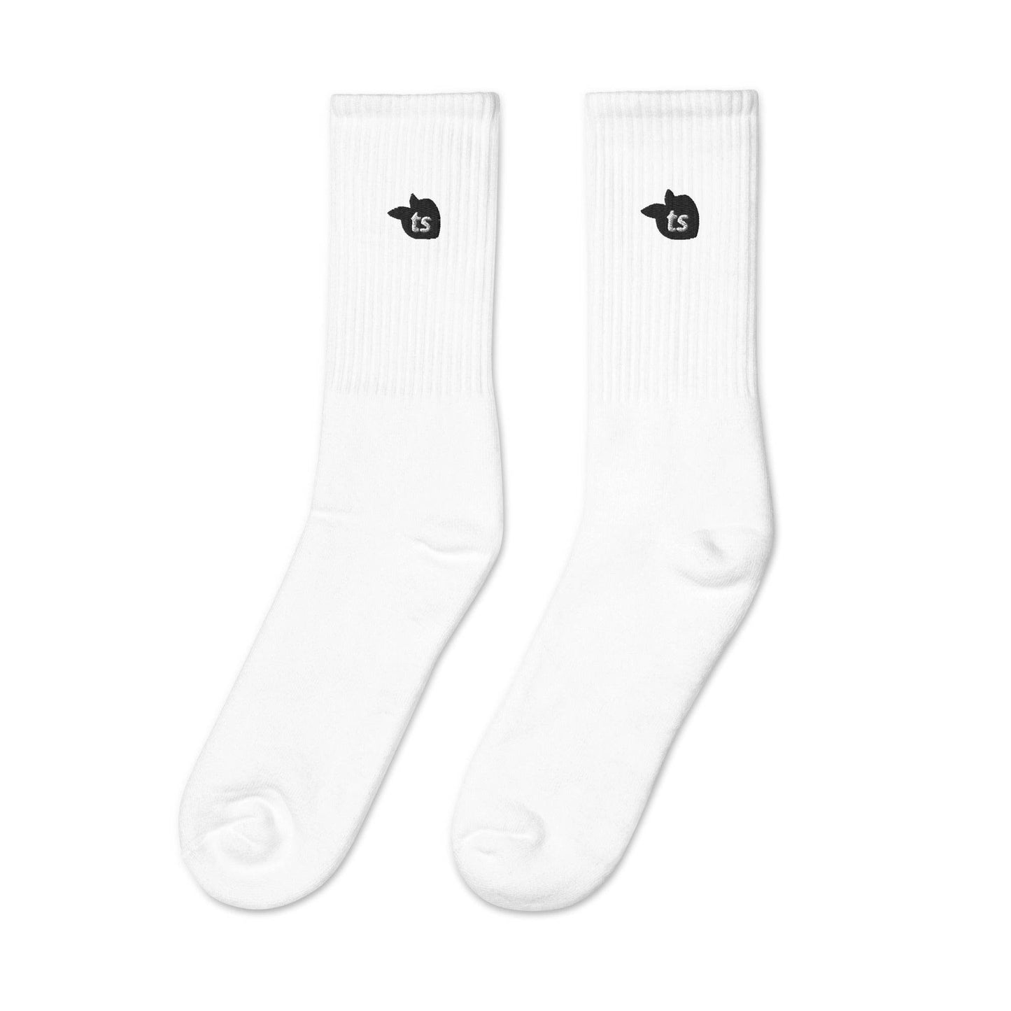 tsgabrielle • Trans / Women's • Embroidered Socks • White • 2 Sizes - tsgabrielle