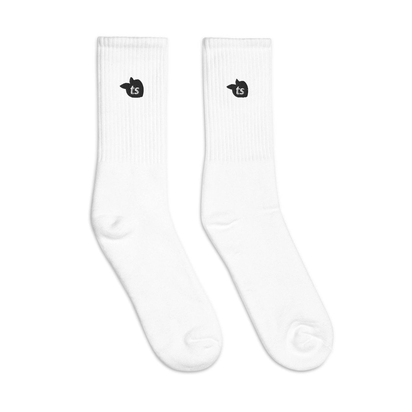 tsgabrielle • Trans / Women's • Embroidered Socks • White • 2 Sizes - tsgabrielle