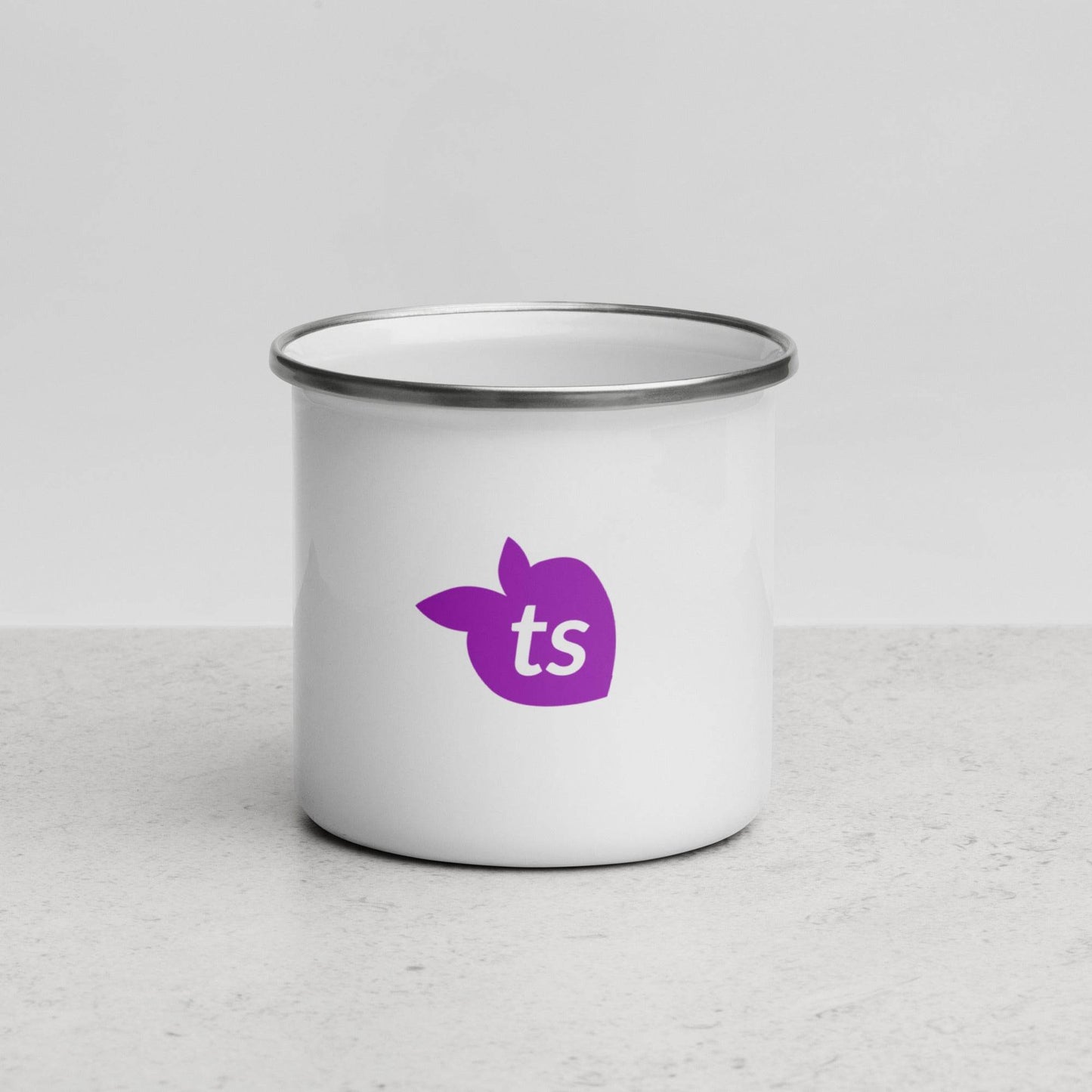tsgabrielle • Enamel Mug • White • 11 oz - tsgabrielle