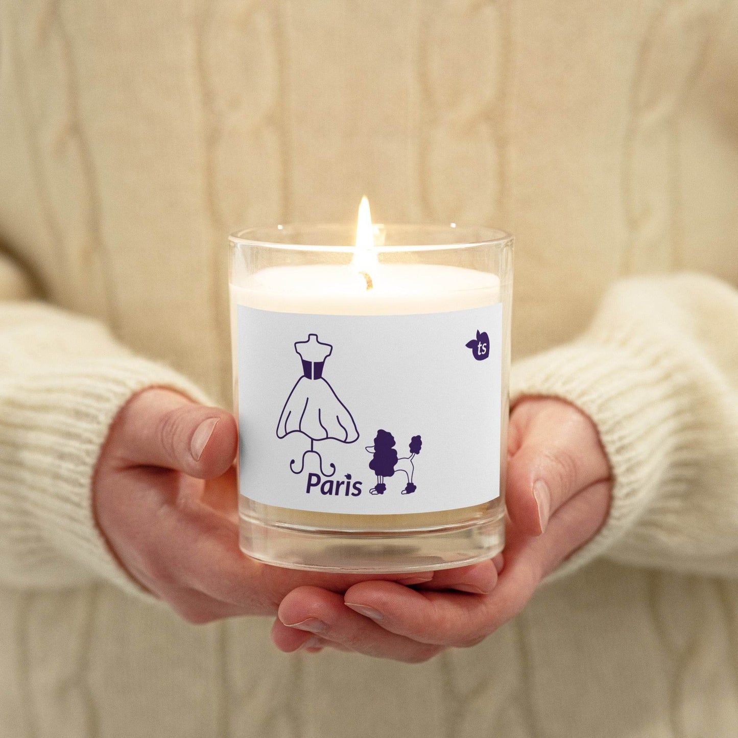 tsgabrielle • Paris - Fashion Week • Glass Jar Soy Wax Candle - tsgabrielle