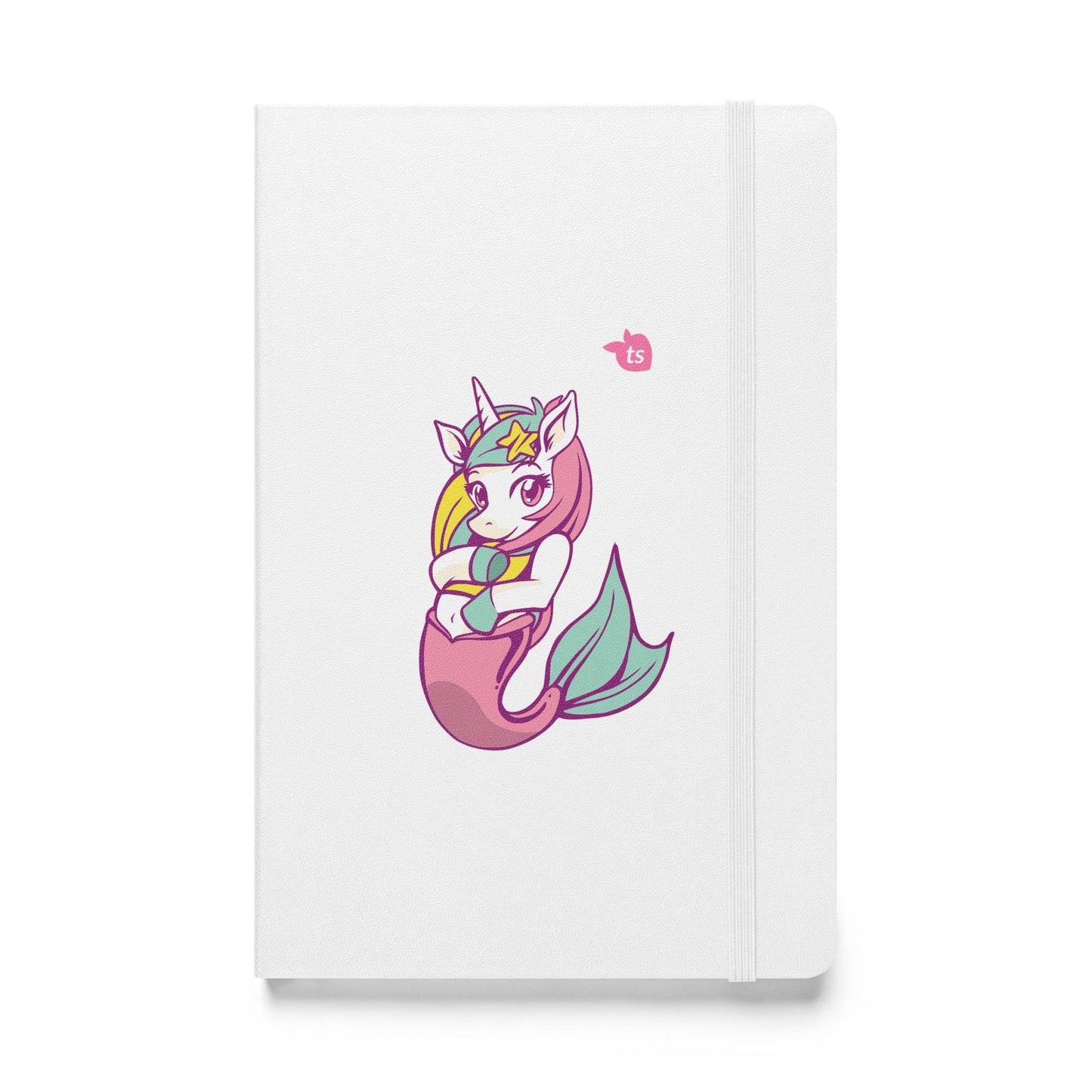 JournalBook® by tsgabrielle • Unicorn - Lunabelle • Hardcover Bound Notebook • White - tsgabrielle