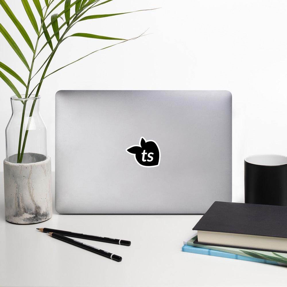 Bubble-Free Stickers Peach Black - tsgabrielle