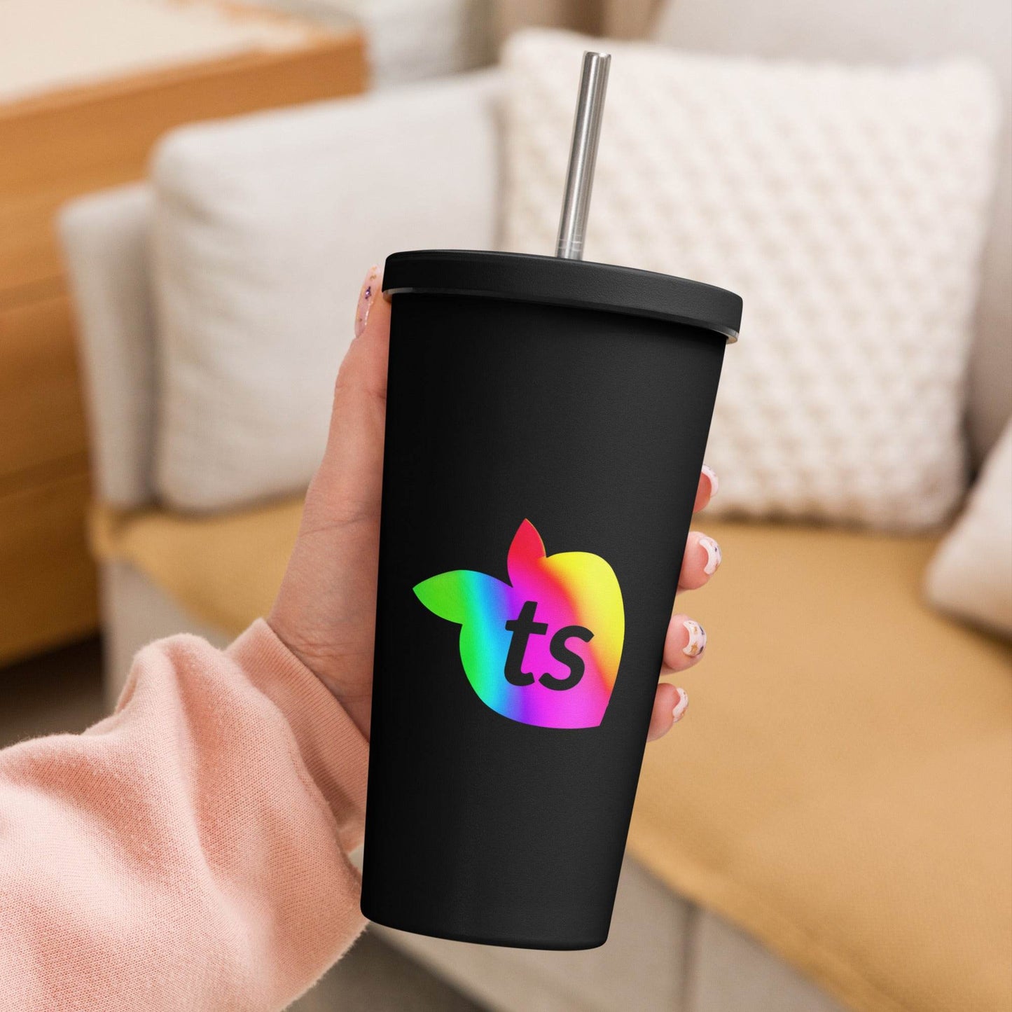 tsgabrielle • Pride 2025 • Insulated Tumbler with a Straw • 20 oz - 600 ml - tsgabrielle