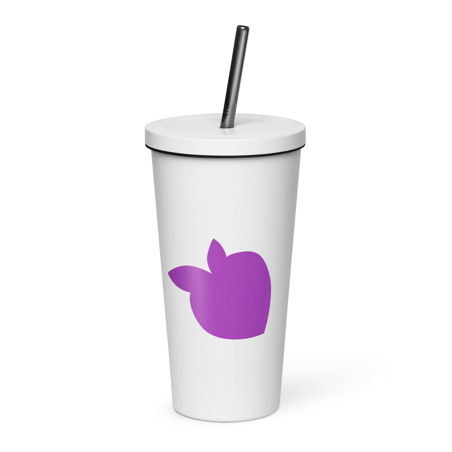 tsgabrielle • Insulated Tumbler with a Straw • White • 20 oz - 600 ml - tsgabrielle
