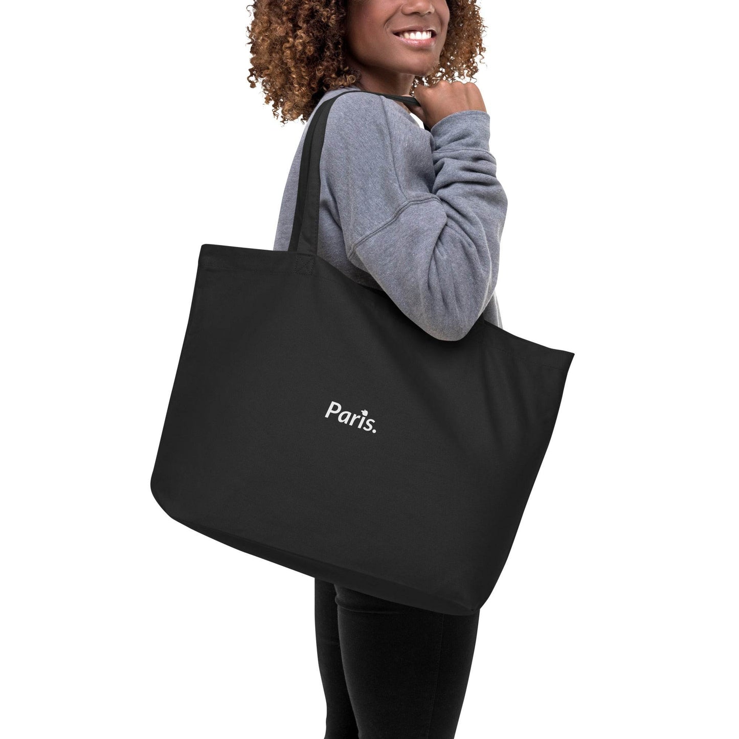 tsgabrielle • Paris - Da Vinci • Large Tote Bag • Black • Coton Organic - tsgabrielle