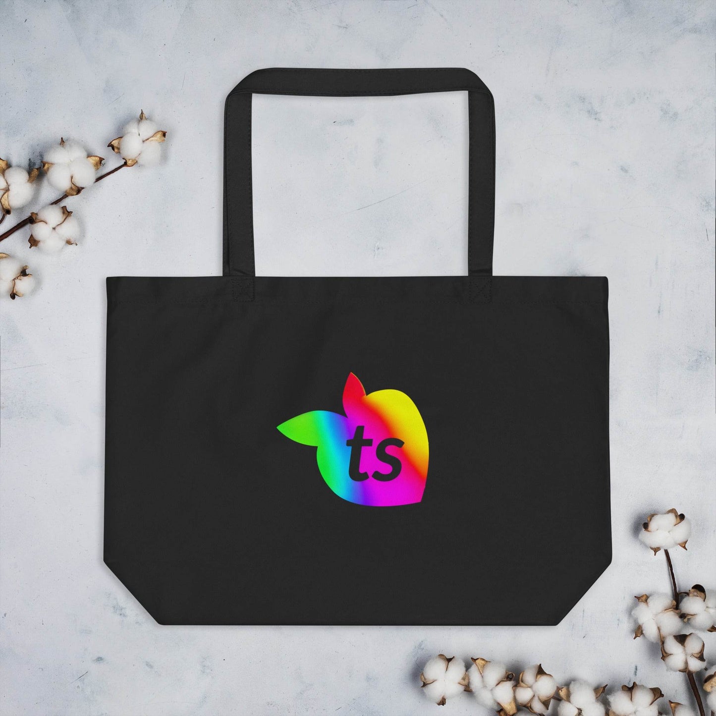 tsgabrielle • Pride 2025 • Large Tote Bag • Black • Cotton Organic - tsgabrielle