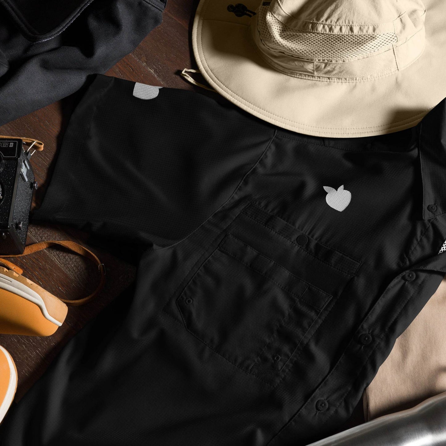 Columbia® by tsgabrielle • Men's • Short Sleeve Button Shirt • Dark Colors - tsgabrielle