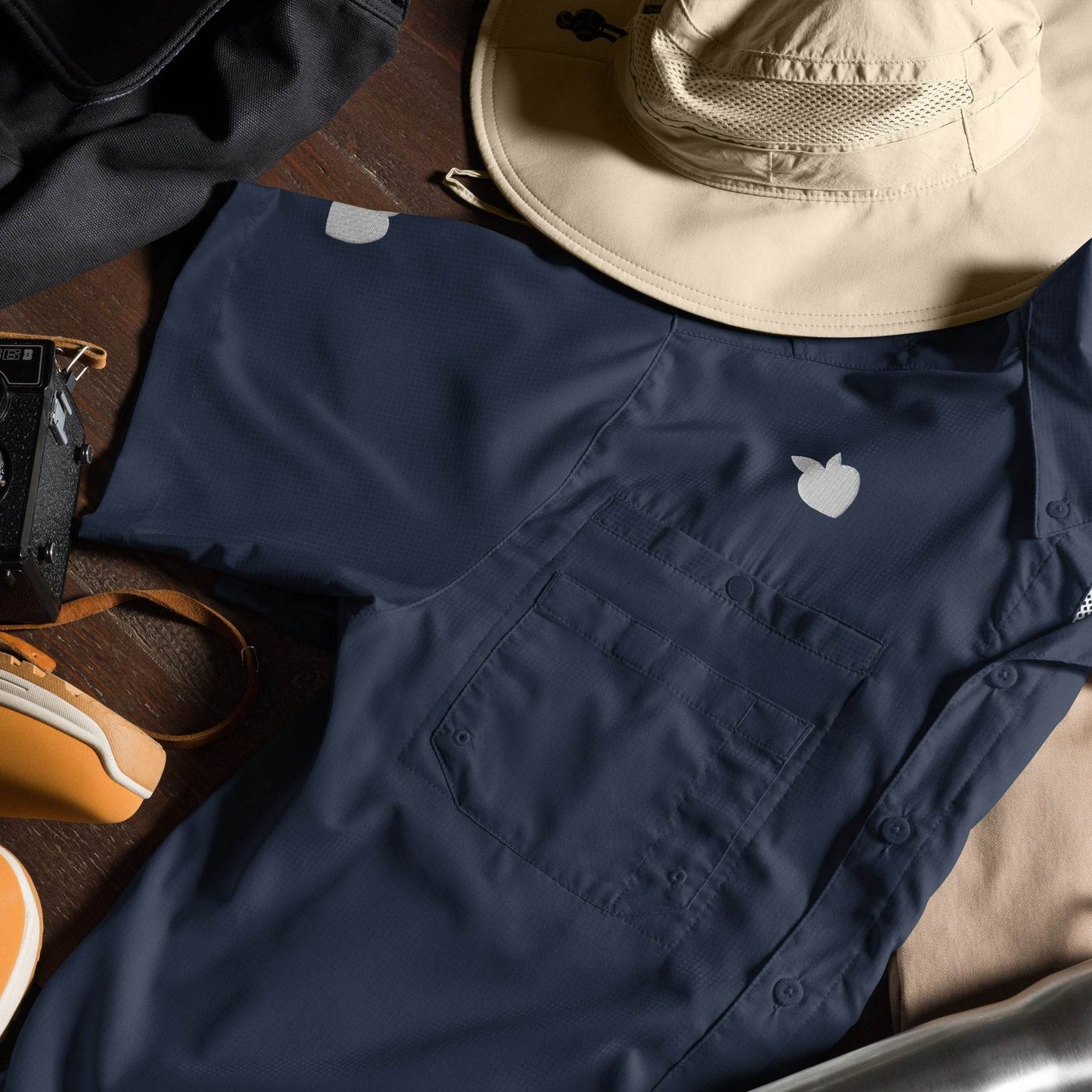 Columbia® by tsgabrielle • Men's • Short Sleeve Button Shirt • Dark Colors - tsgabrielle