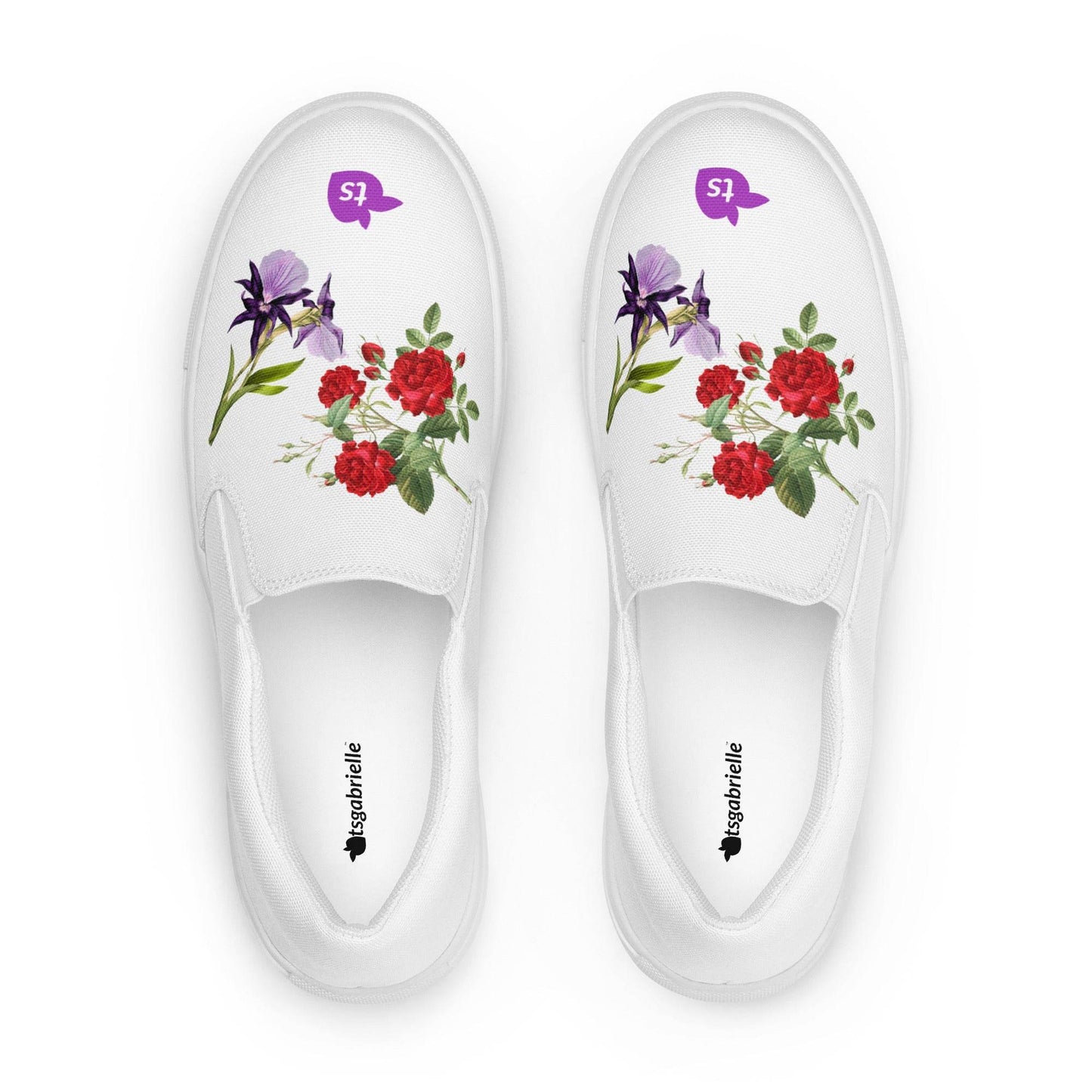 tsgabrielle • Men’s • TransFLOWer • Slip-On Canvas Shoes • White - tsgabrielle