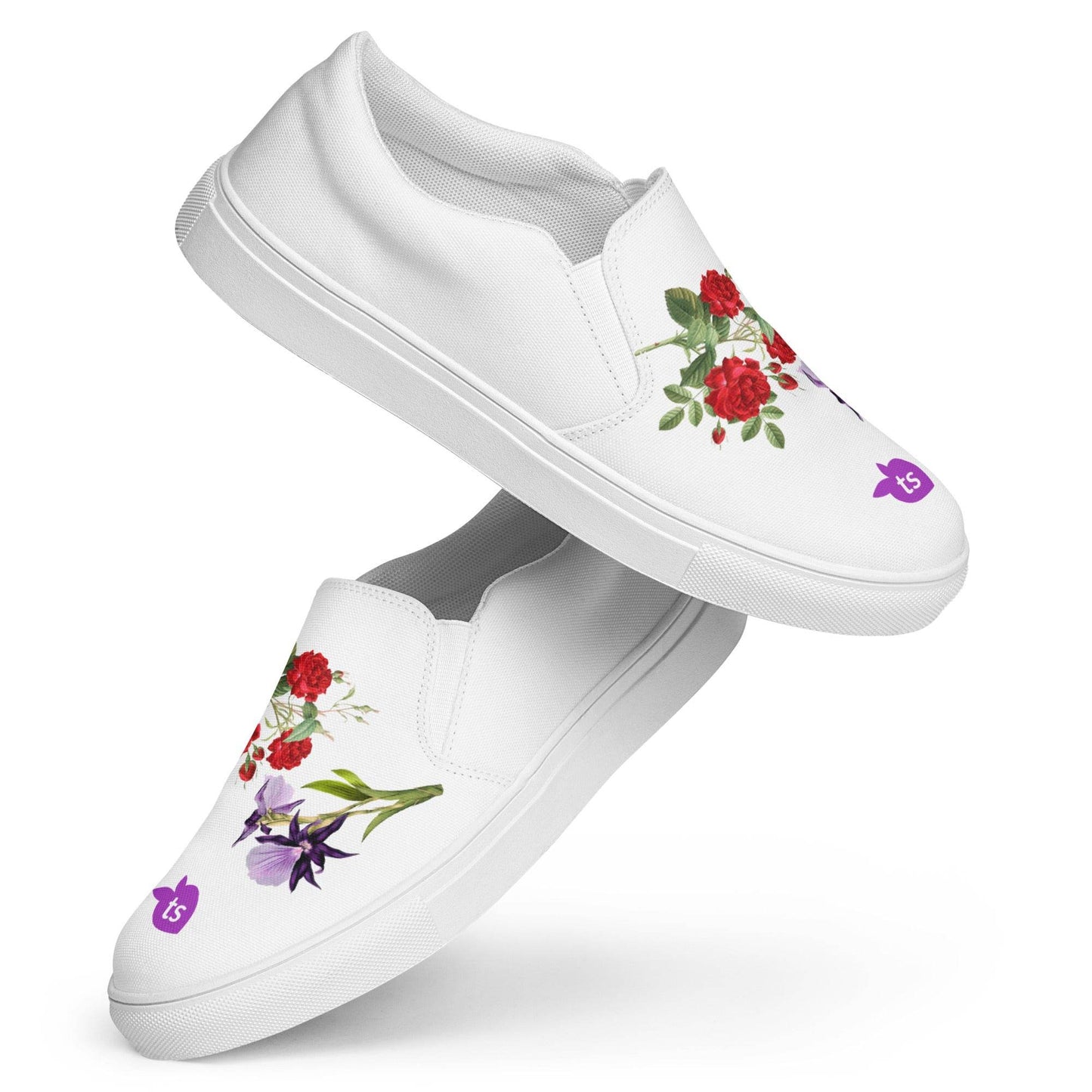 tsgabrielle • Men’s • TransFLOWer • Slip-On Canvas Shoes • White - tsgabrielle
