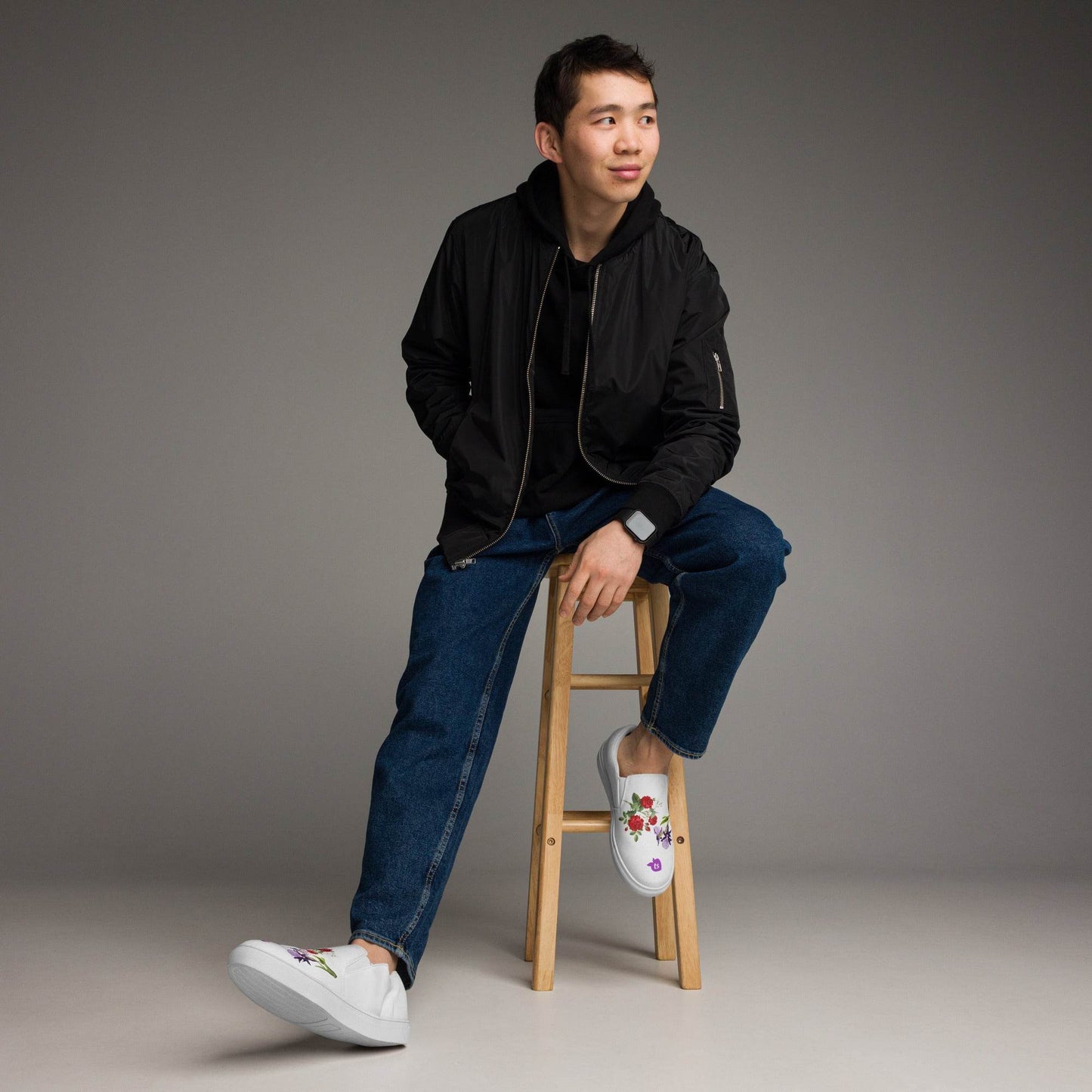 tsgabrielle • Men’s • TransFLOWer • Slip-On Canvas Shoes • White - tsgabrielle