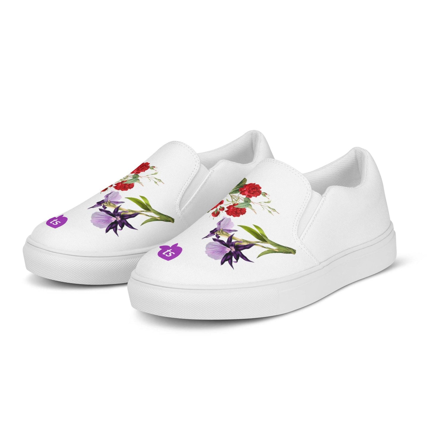tsgabrielle • Men’s • TransFLOWer • Slip-On Canvas Shoes • White - tsgabrielle
