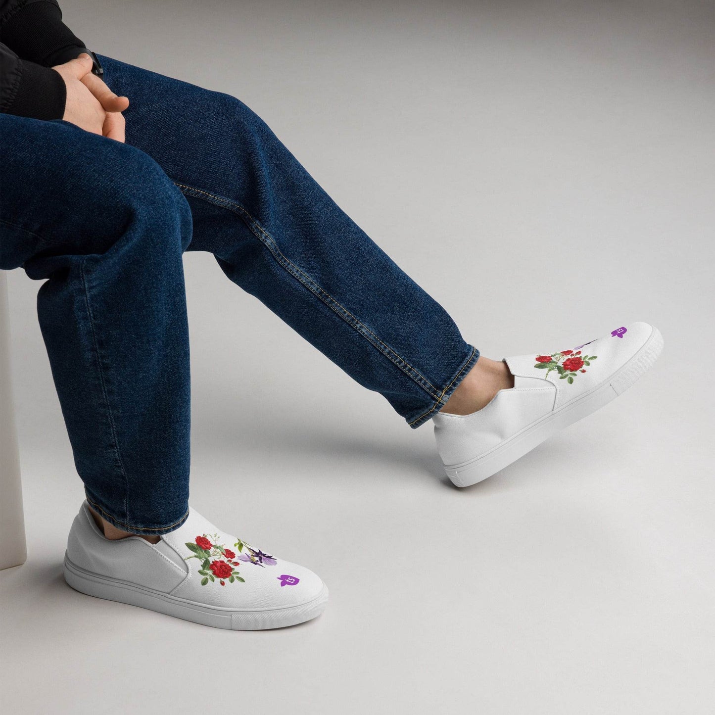 tsgabrielle • Men’s • TransFLOWer • Slip-On Canvas Shoes • White - tsgabrielle